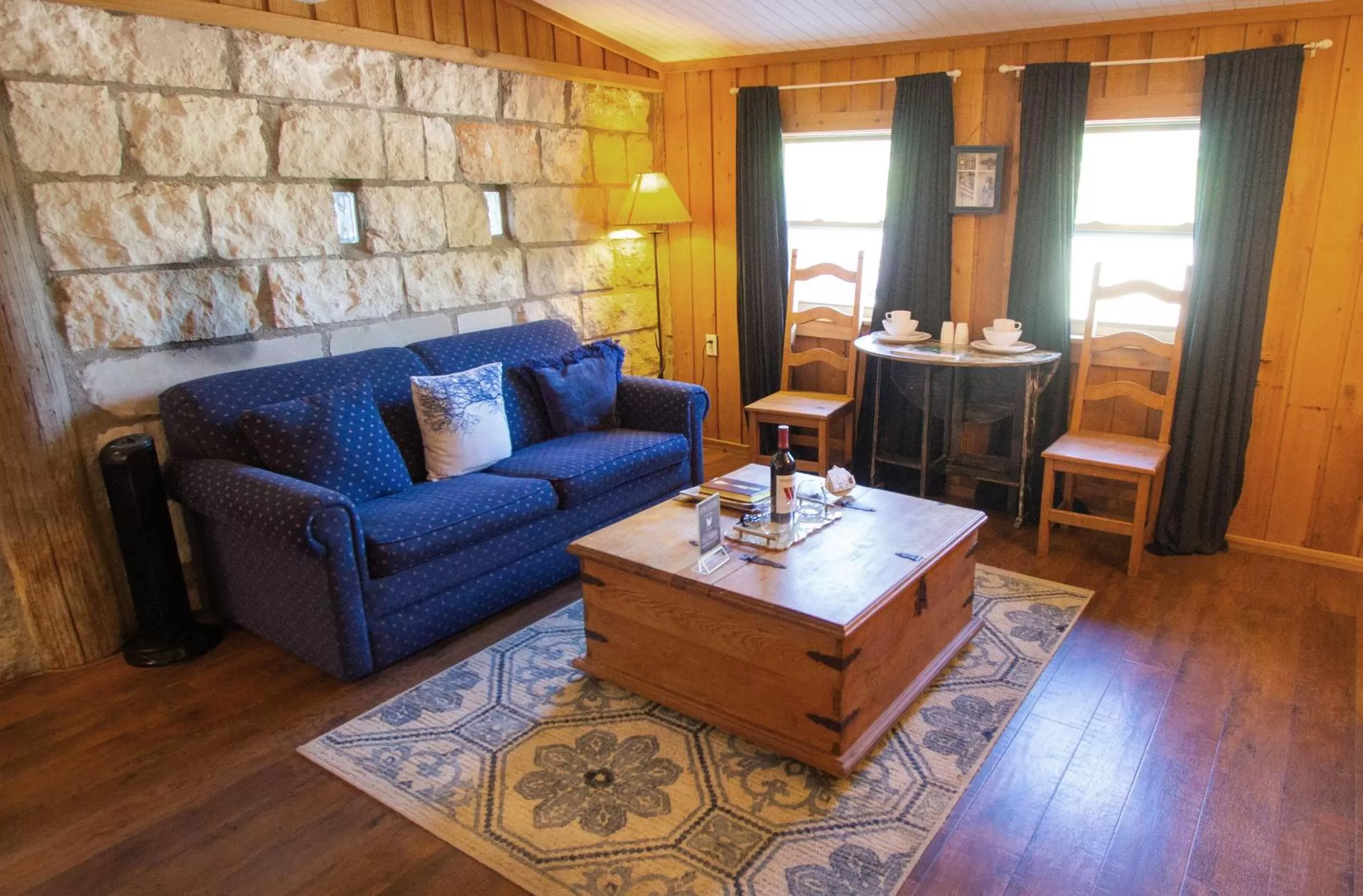 Seating area in A Barn At The Quarry
