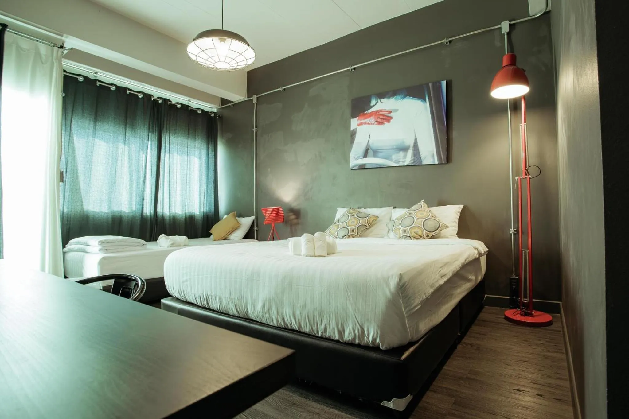 Bed in J Poshtel Chiangmai