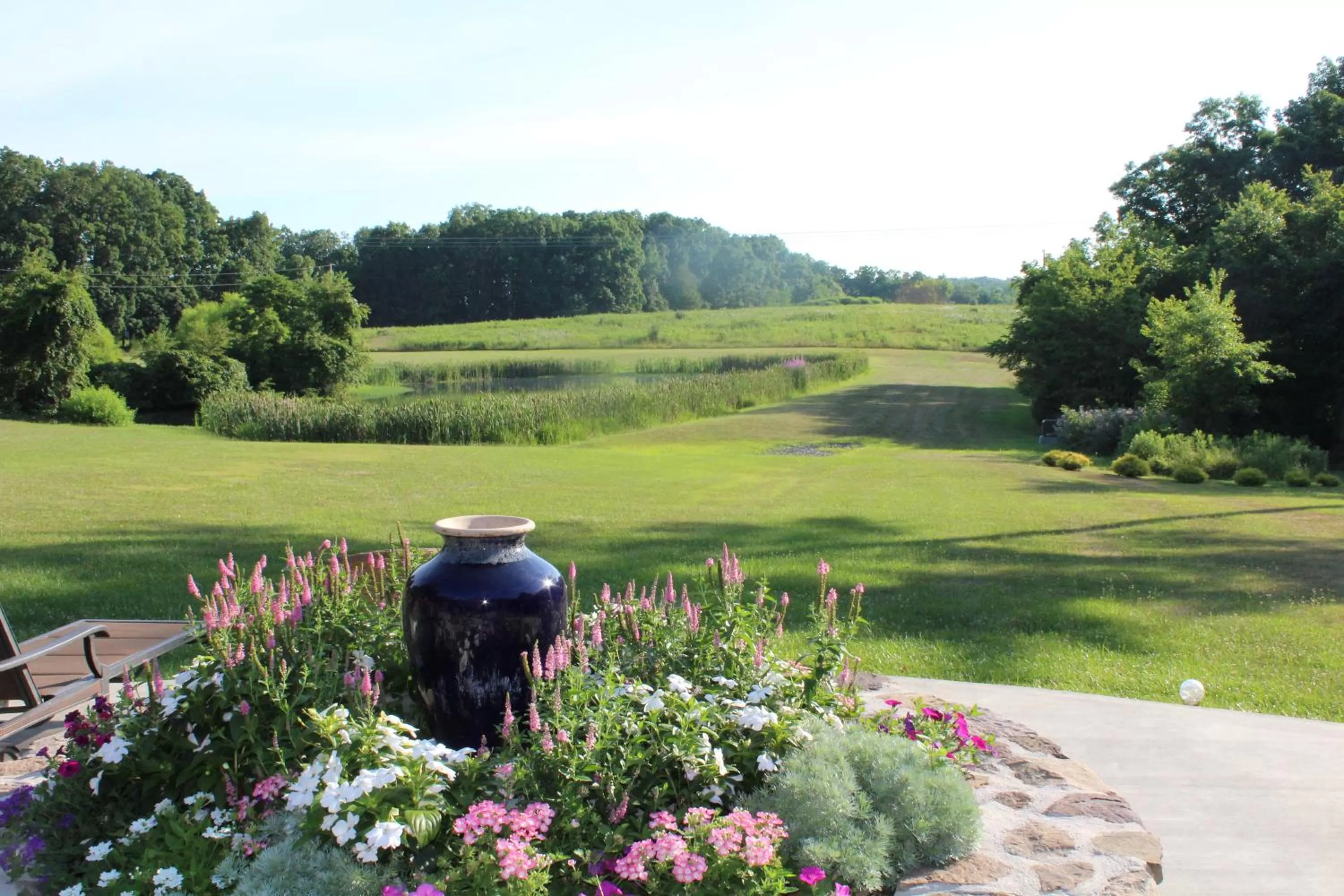 Garden view in The Inn at White Oak