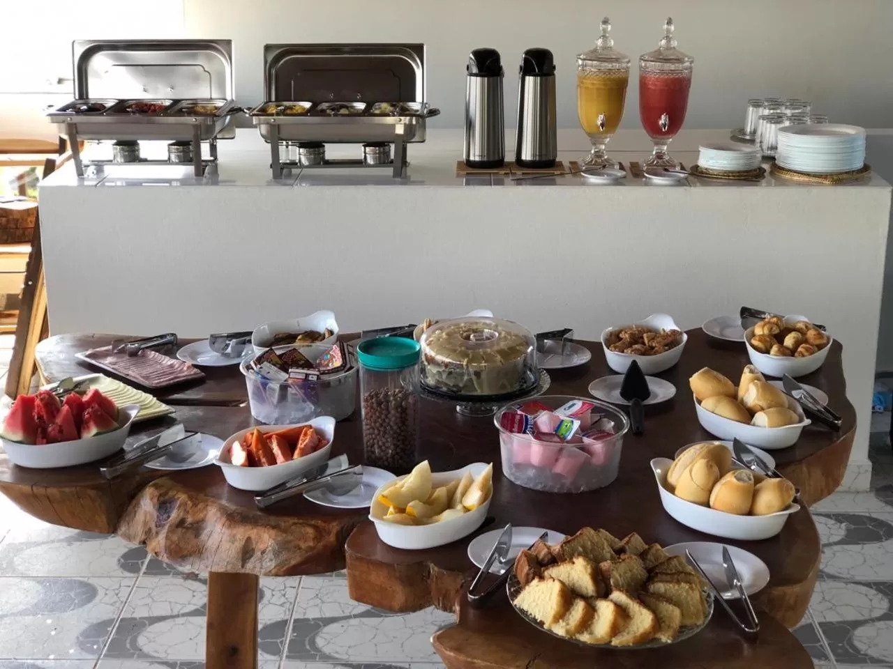 Breakfast in Pousada Praia Bela