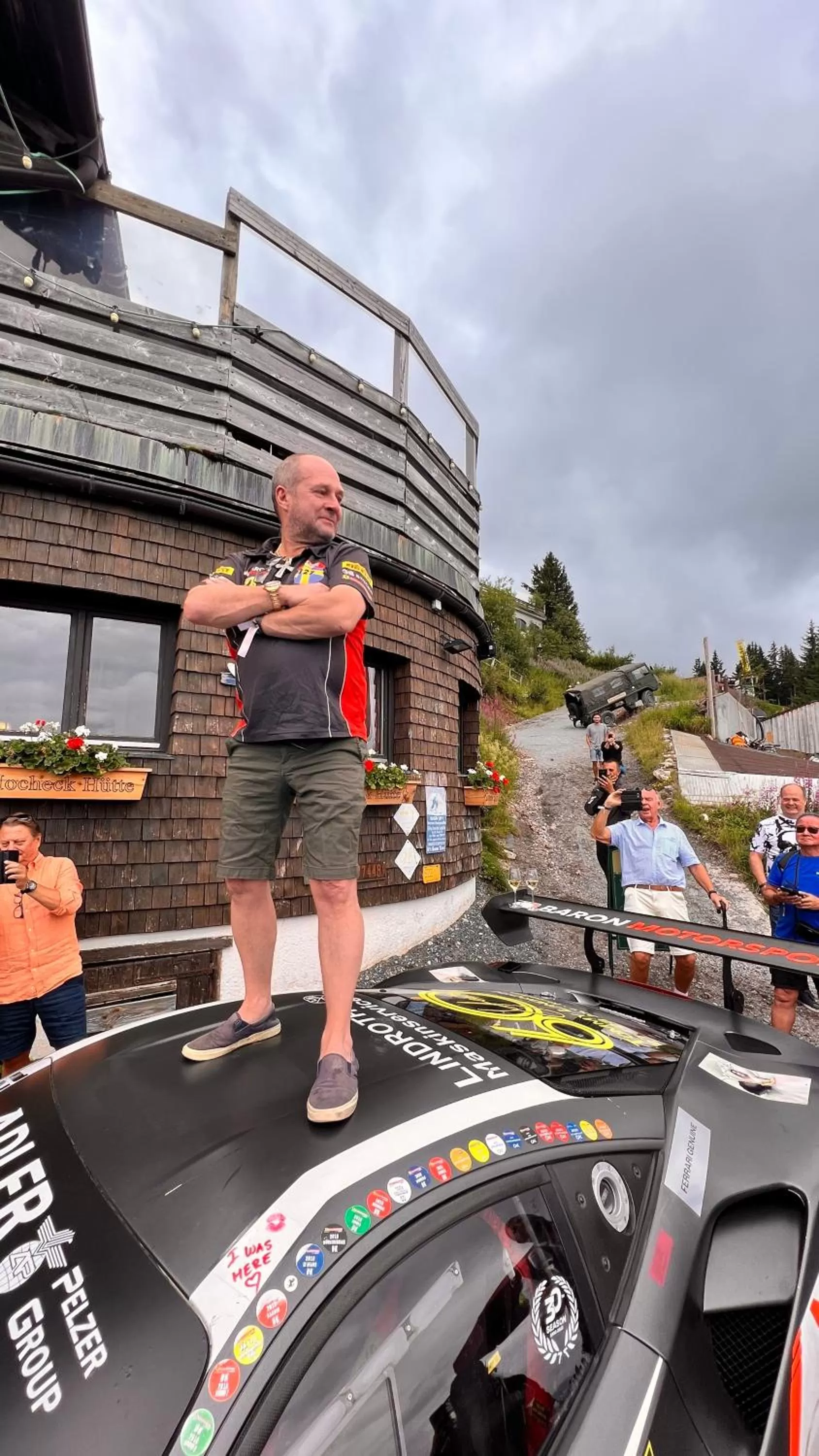 Hocheckhuette On Top of the Kitzbuehel Hahnenkamm Mountain