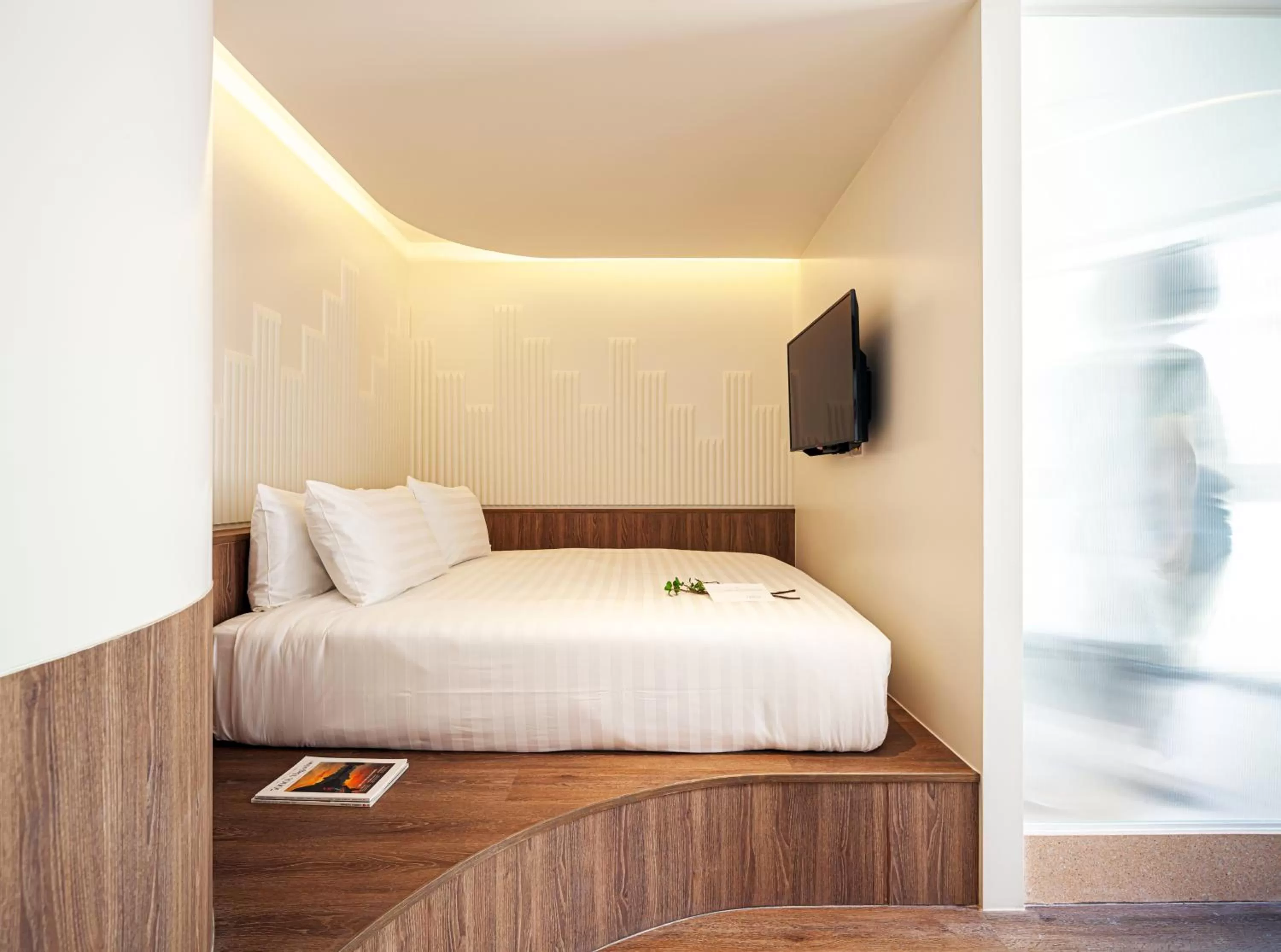 Bed in Bonsai Hotel Bangkok