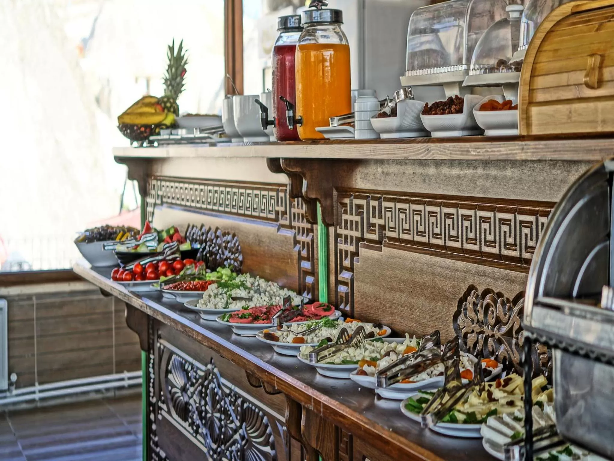 Buffet breakfast in Milat Cave Hotel