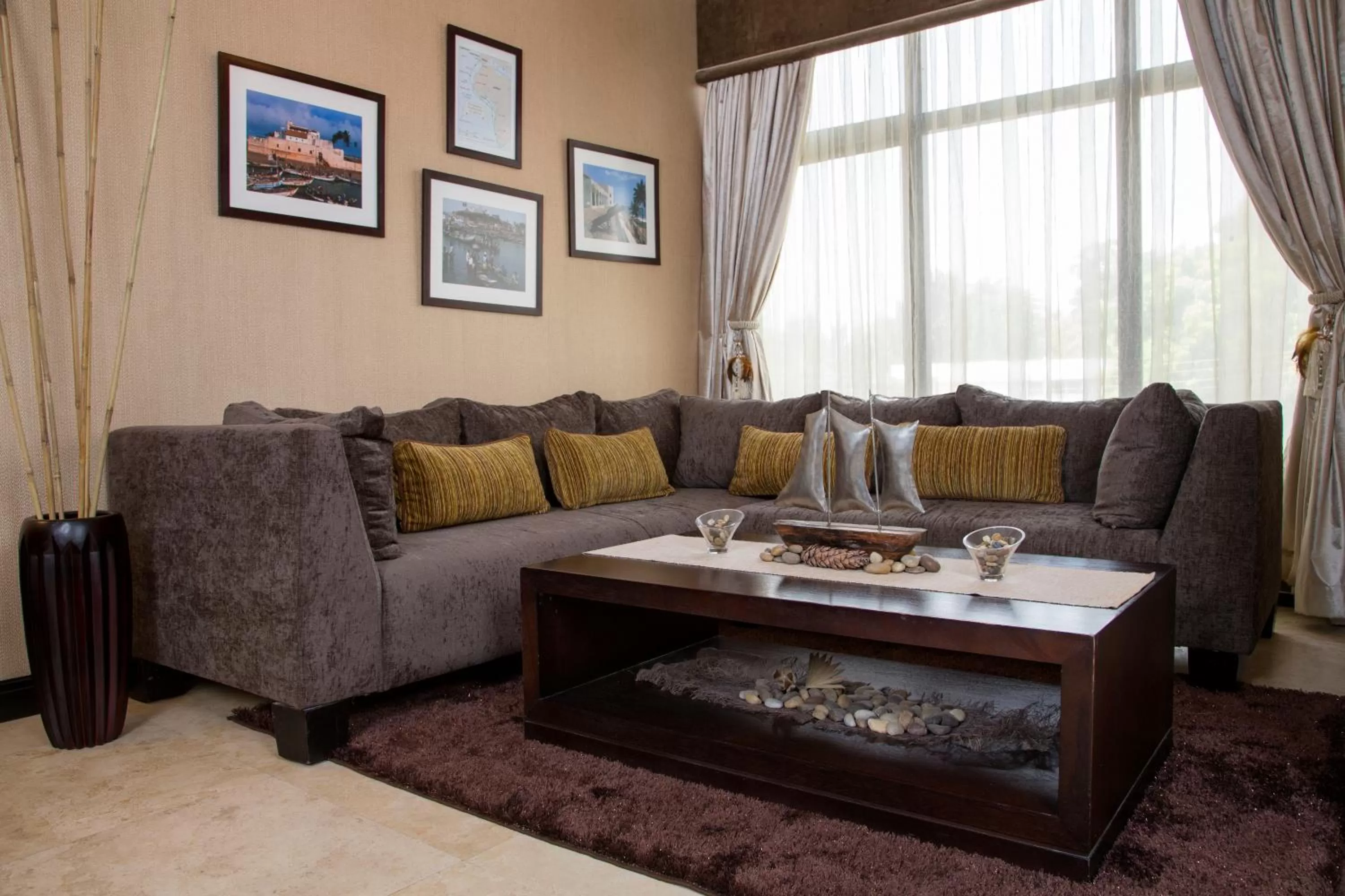 Seating area in Villa Monticello Boutique Hotel