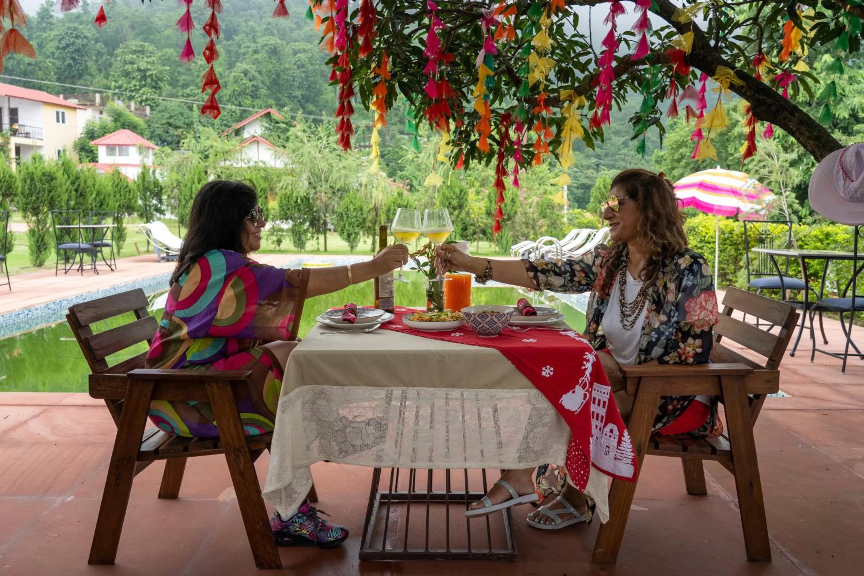 Swimming pool in Neer Ganga Resorts