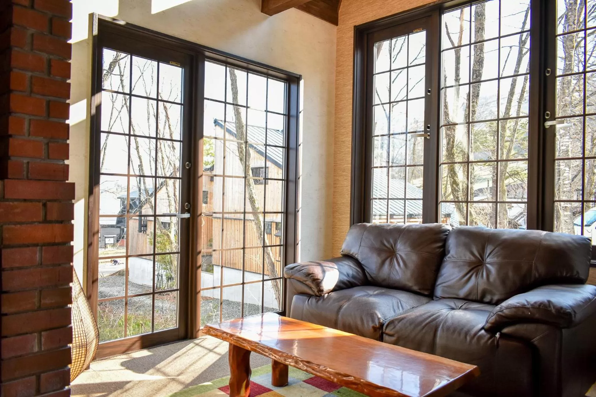 Living room in Panketo Lodge & Yoga Studio