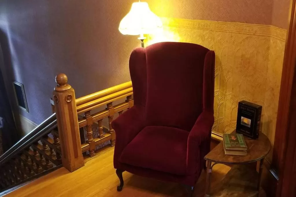 Seating area in Historic Victorian Inn