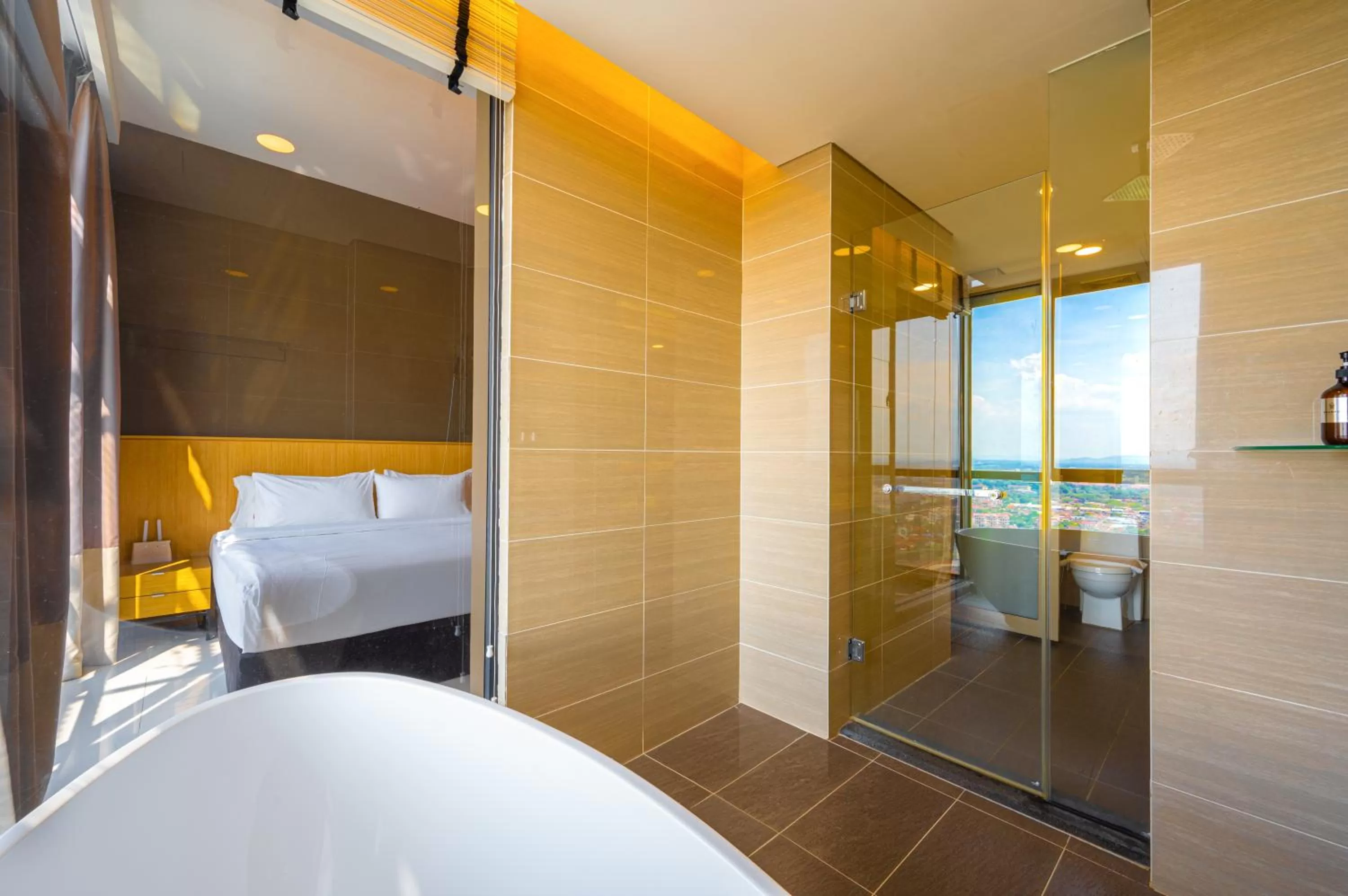 Bed in Greystone 99 Suites