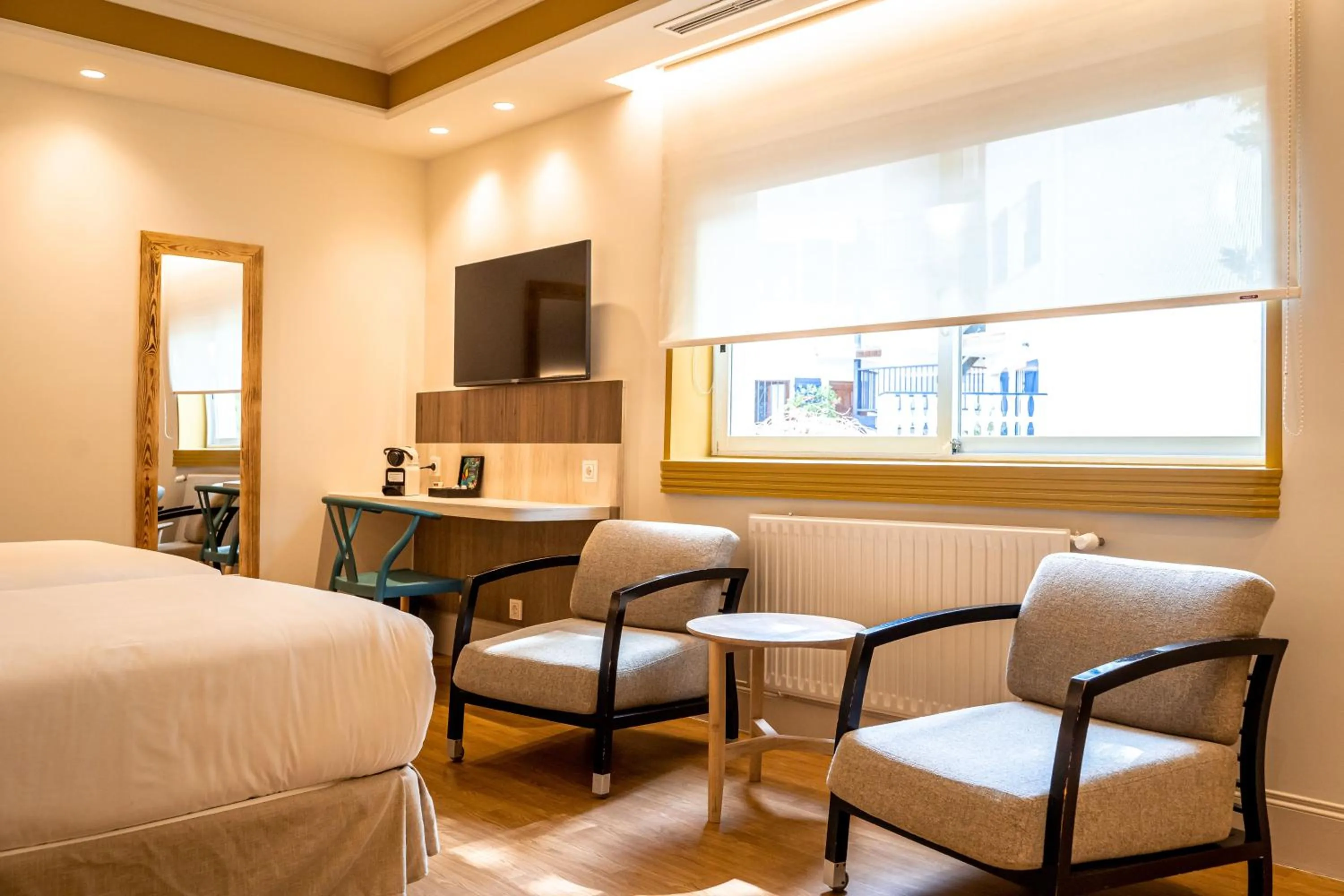 Bed in Hotel Rio Bidasoa