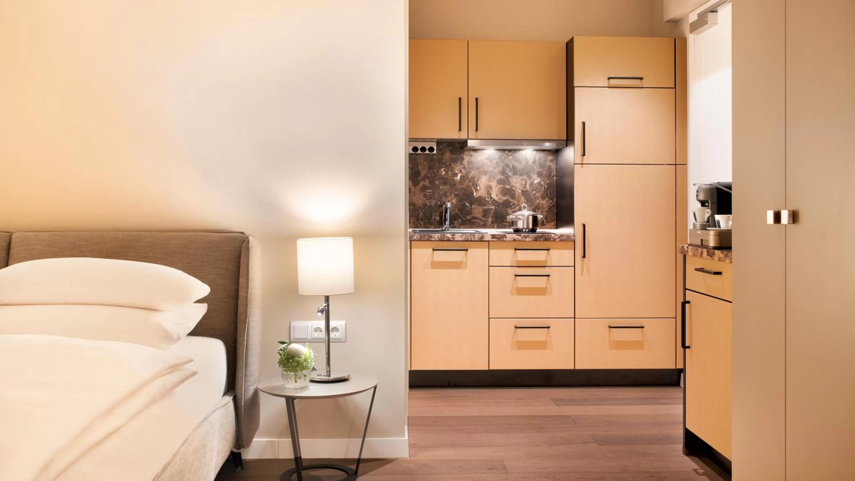 Kitchen or kitchenette in Hotel Villa Toskana