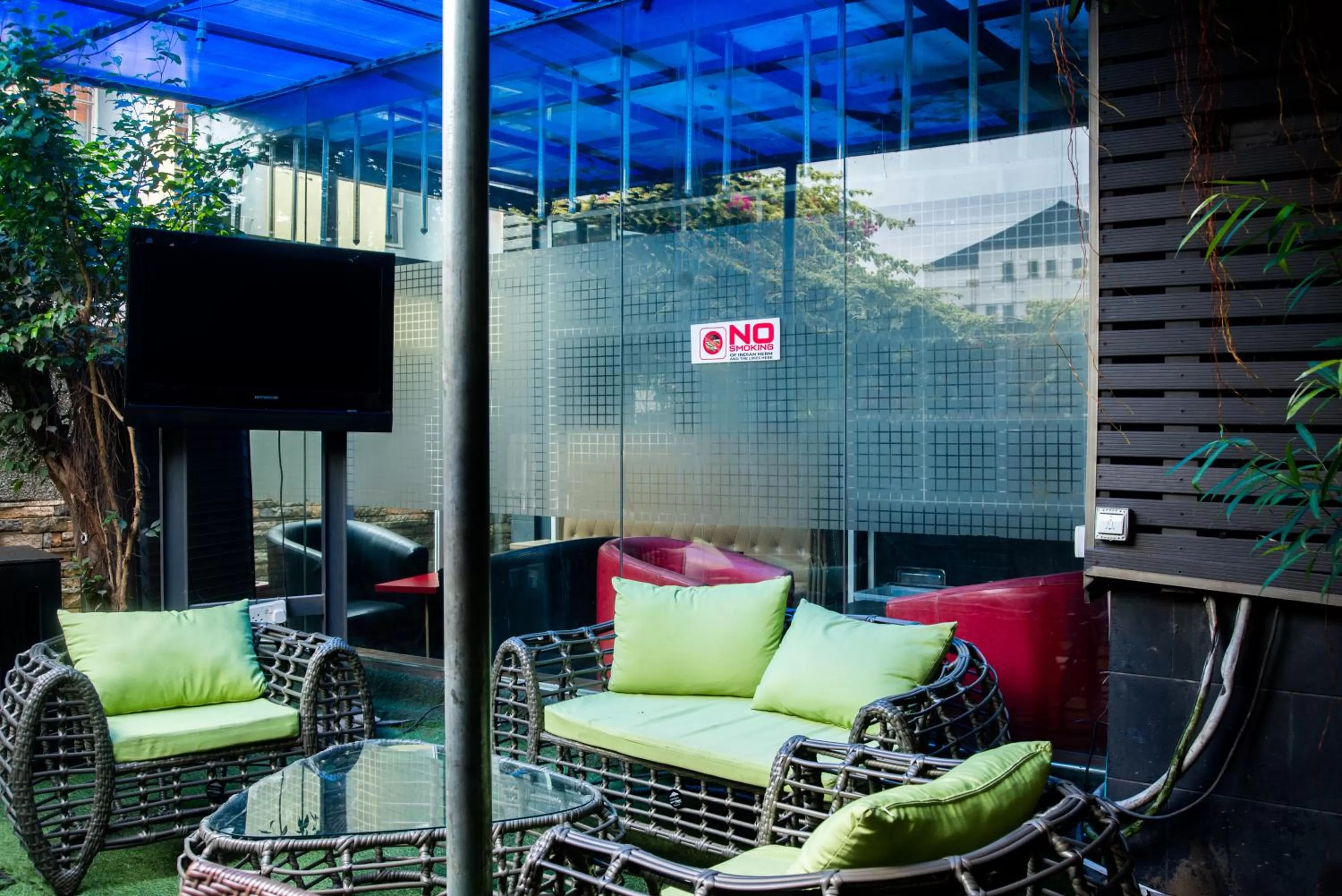 Seating area in Sese Cottage