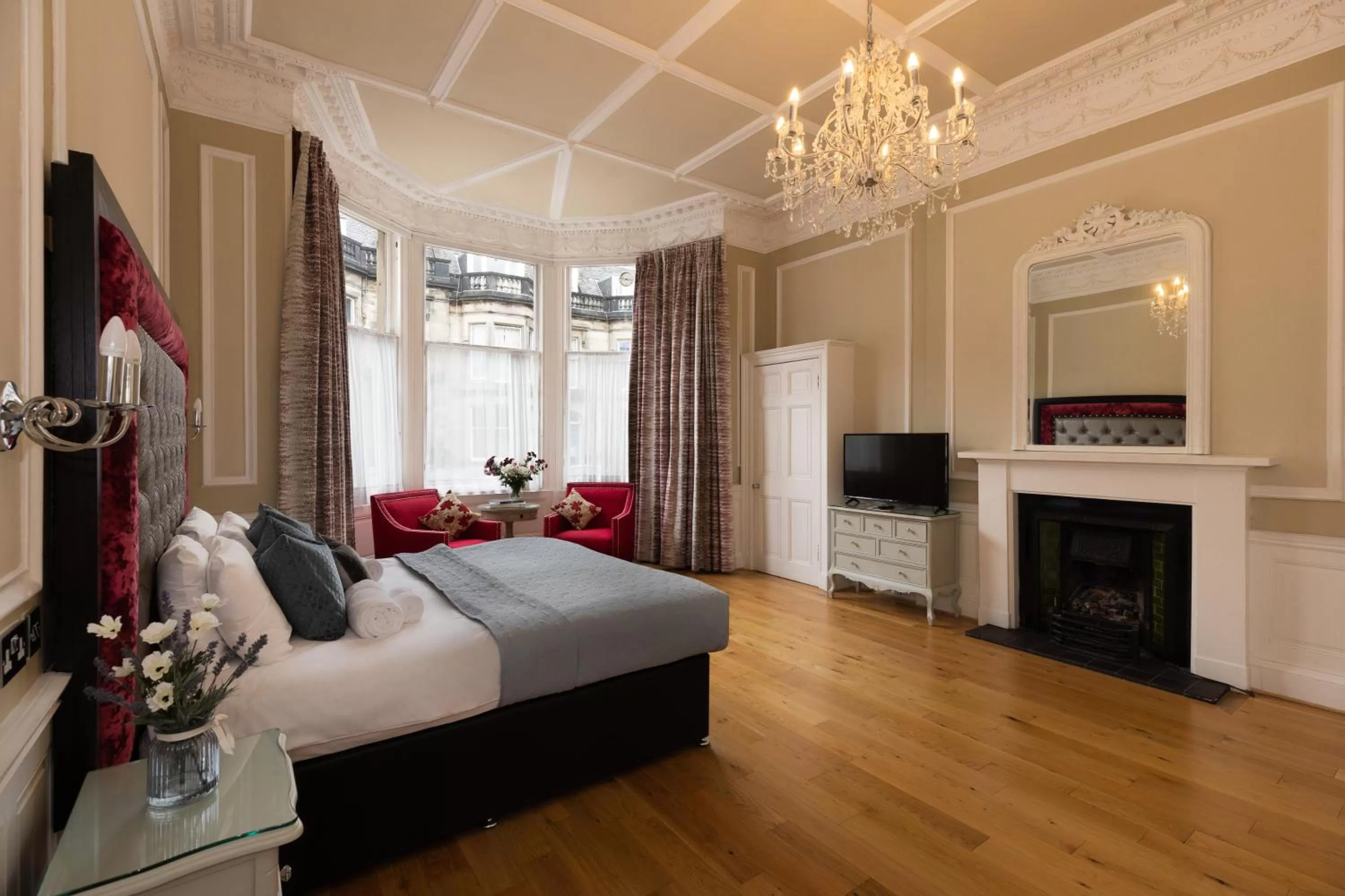 Bed in The Haymarket Hotel