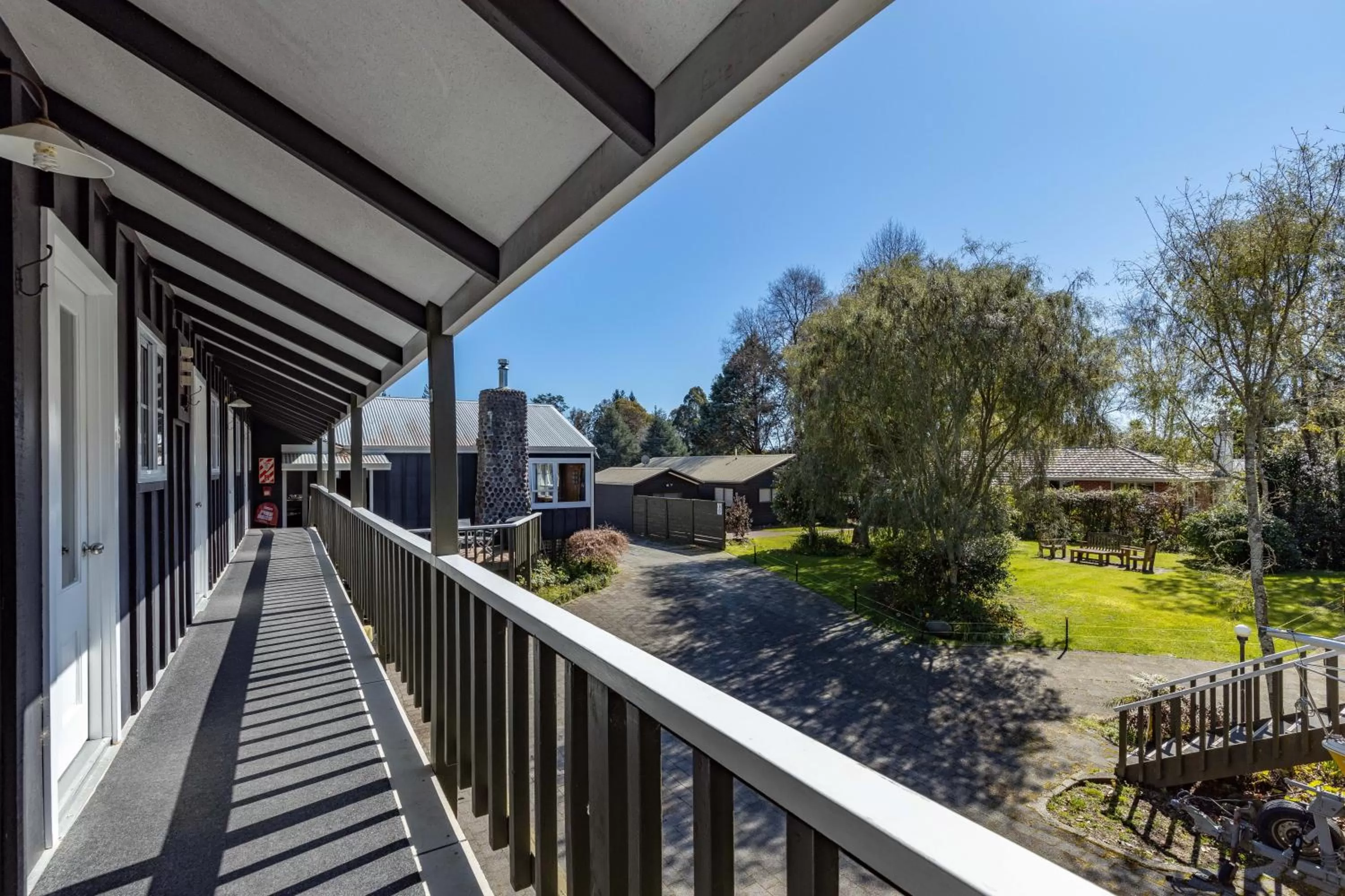 Balcony/Terrace in Sportsmans Lodge Turangi