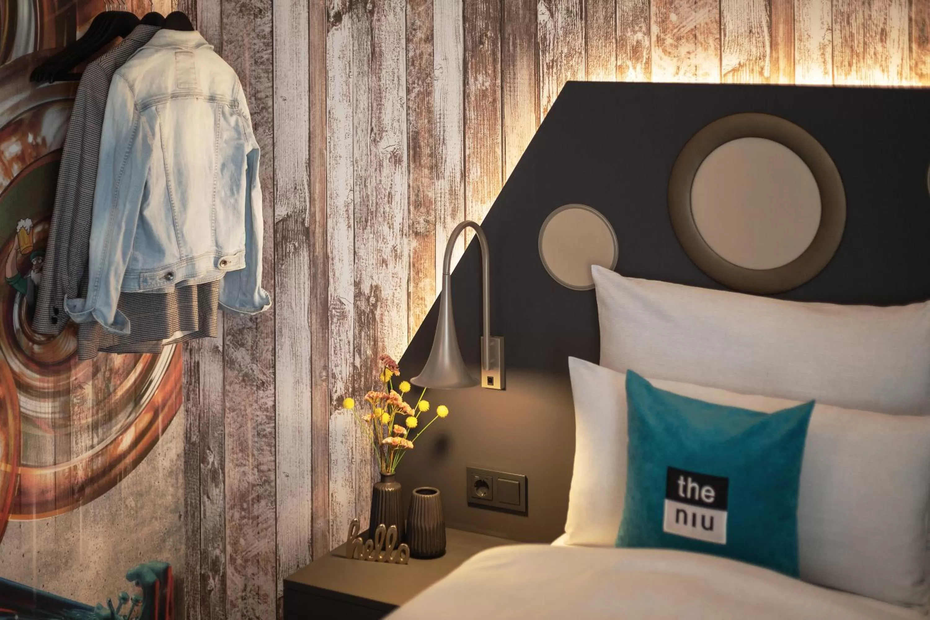 Bedroom, Bed in Holiday Inn - the niu, Brass Munich Olympiapark by IHG