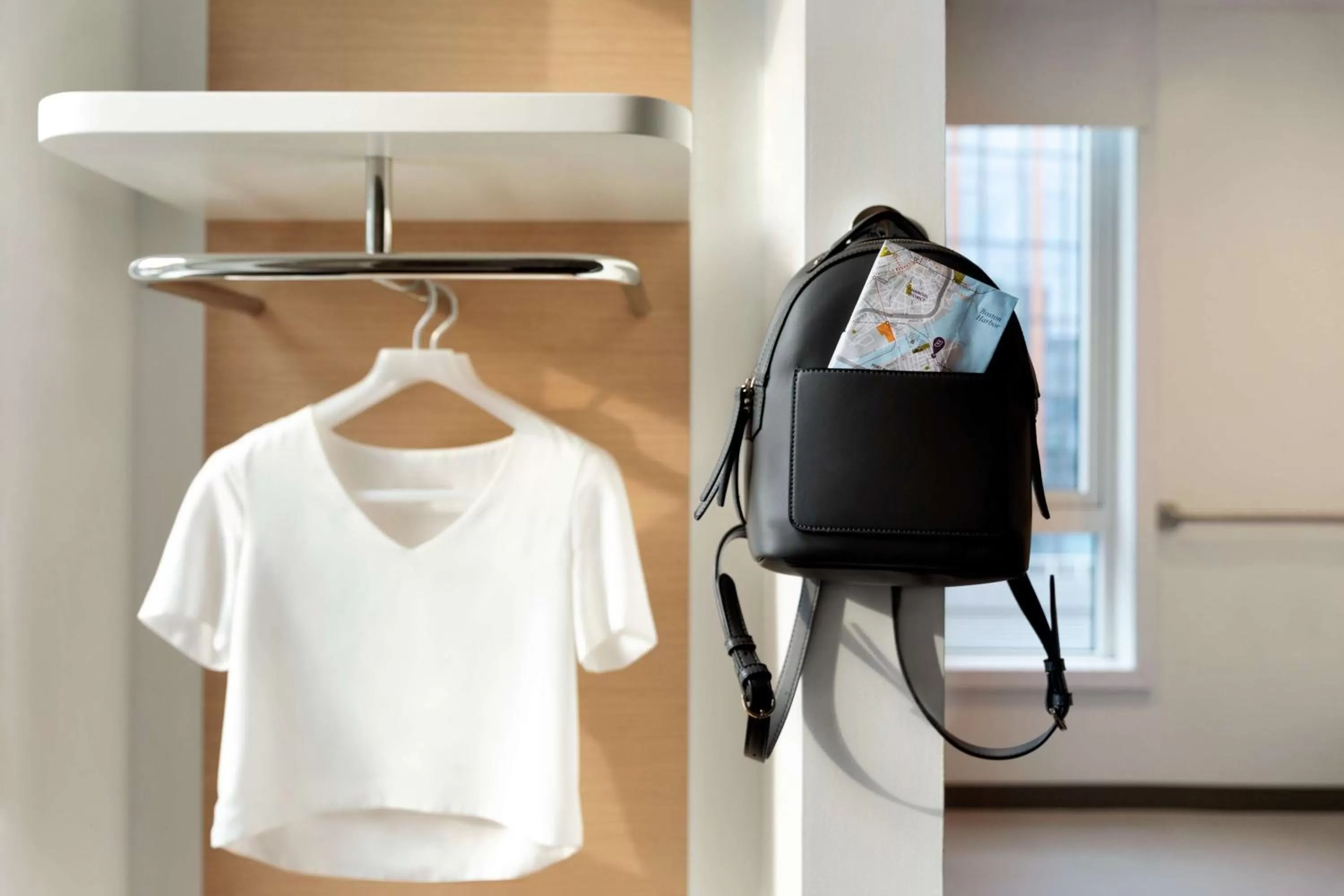 Photo of the whole room in YOTEL Boston