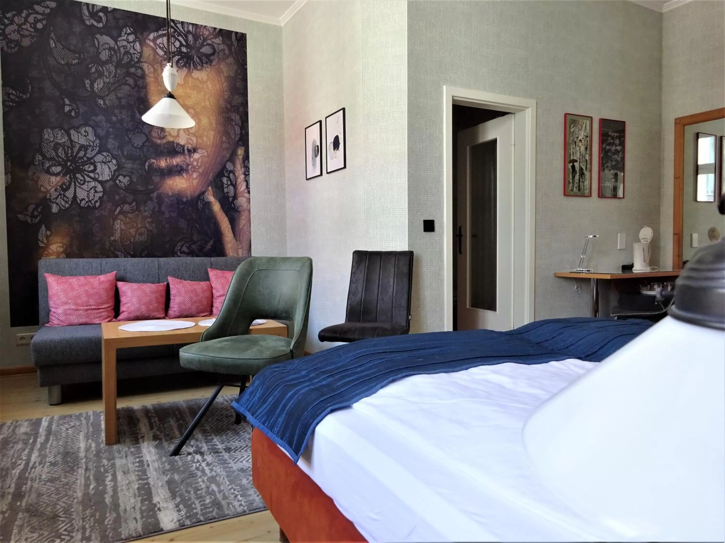 Seating area in Pension Zur Fährbrücke