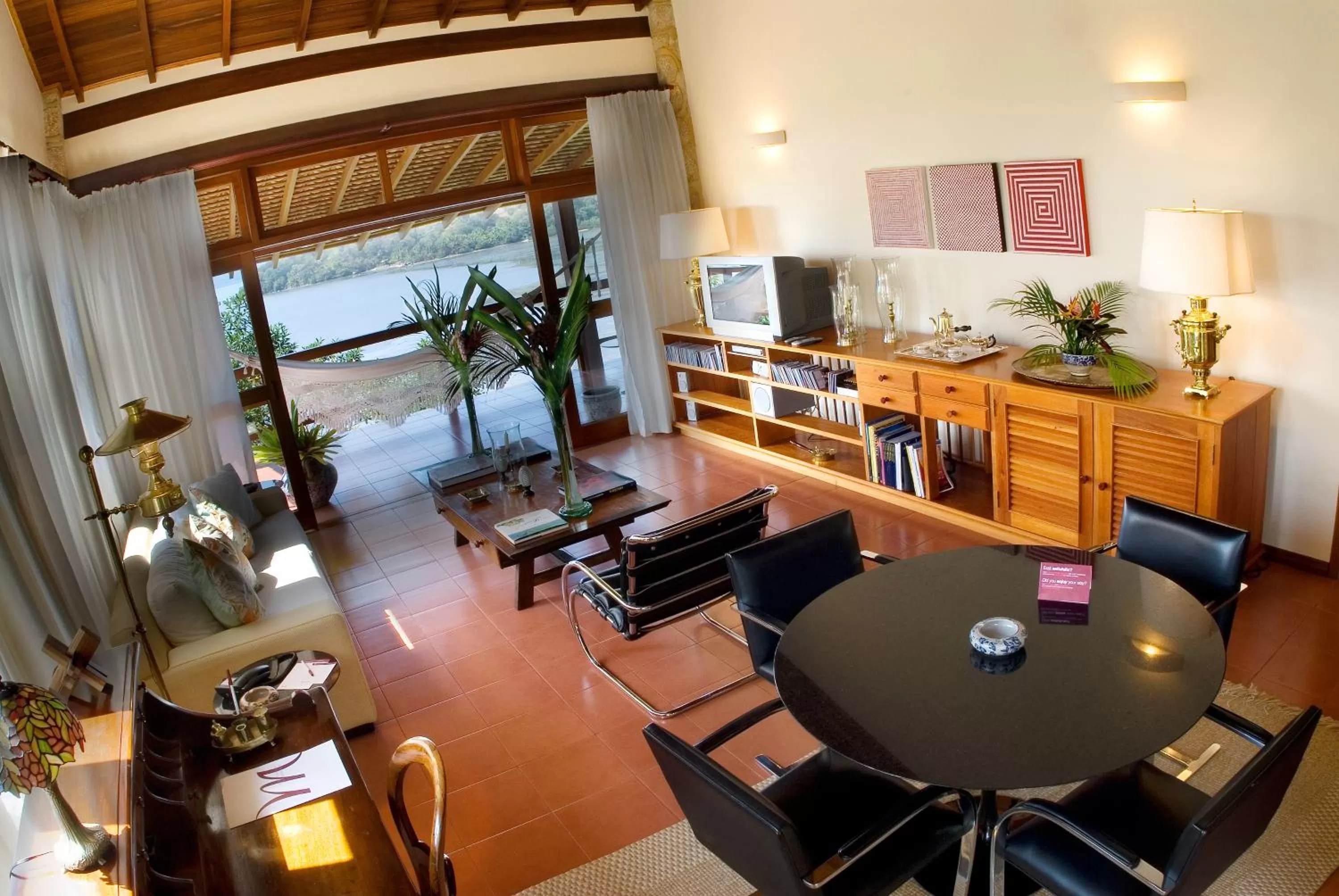 Living room, Restaurant/Places to Eat in Santa Clara Hotel