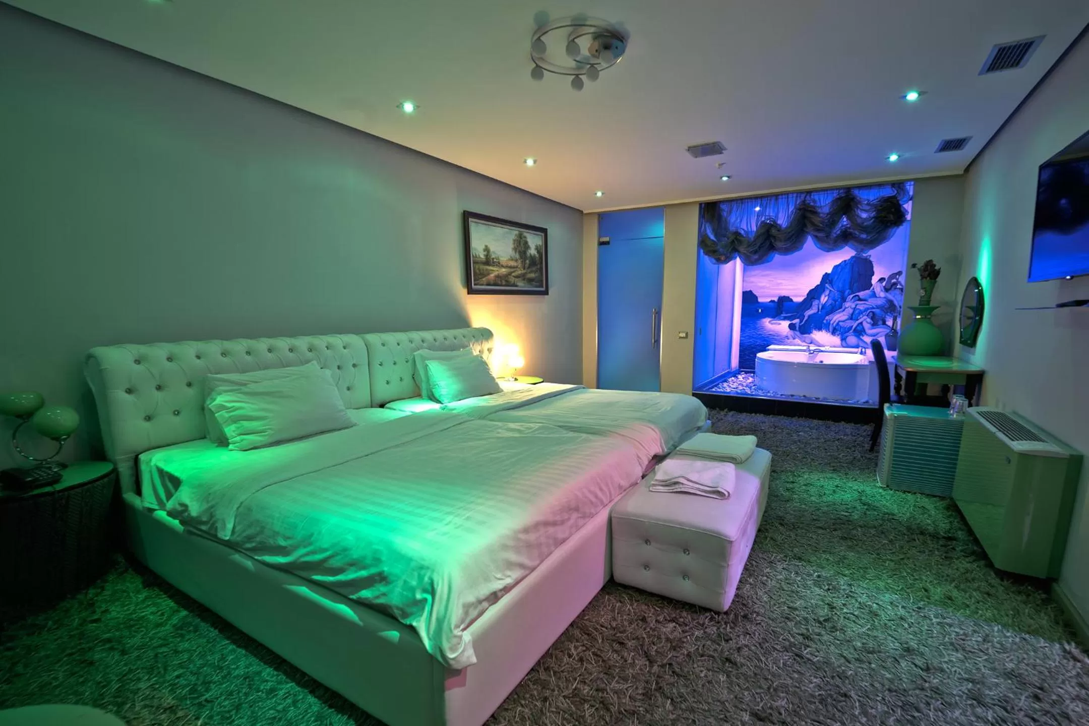 Bed in Hotel Rosa Blu