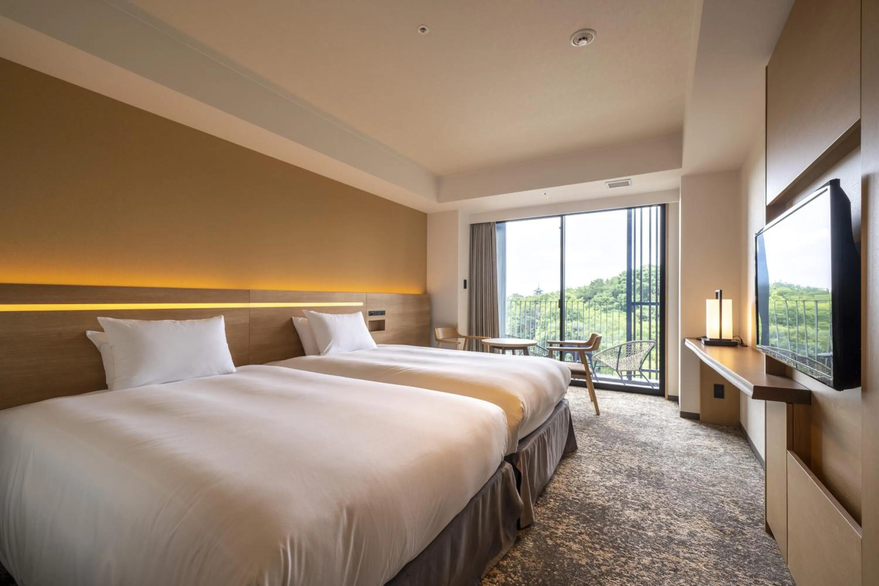 Photo of the whole room, Bed in Umekoji Potel KYOTO