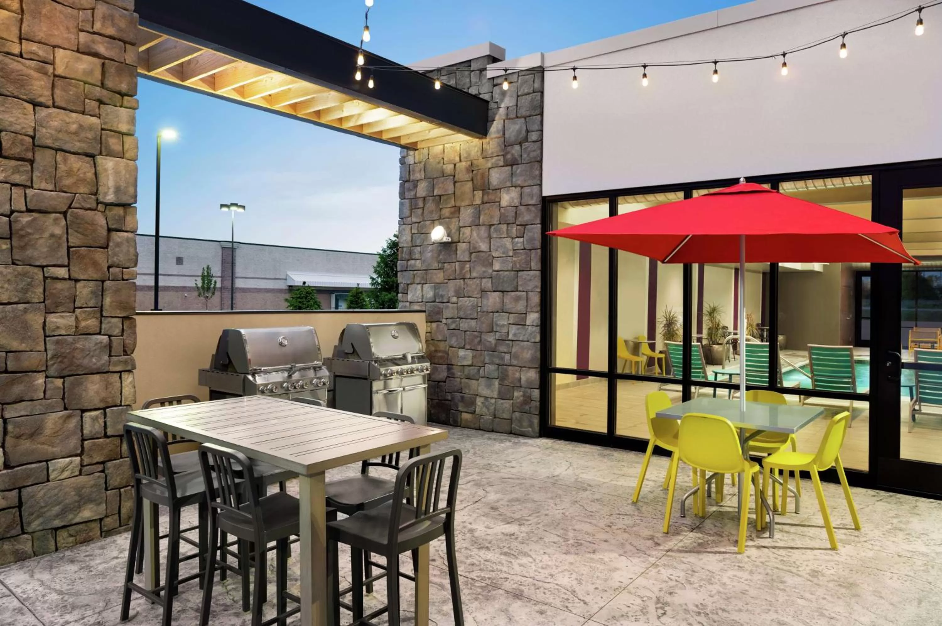 Patio in Home2 Suites By Hilton Rochester Greece