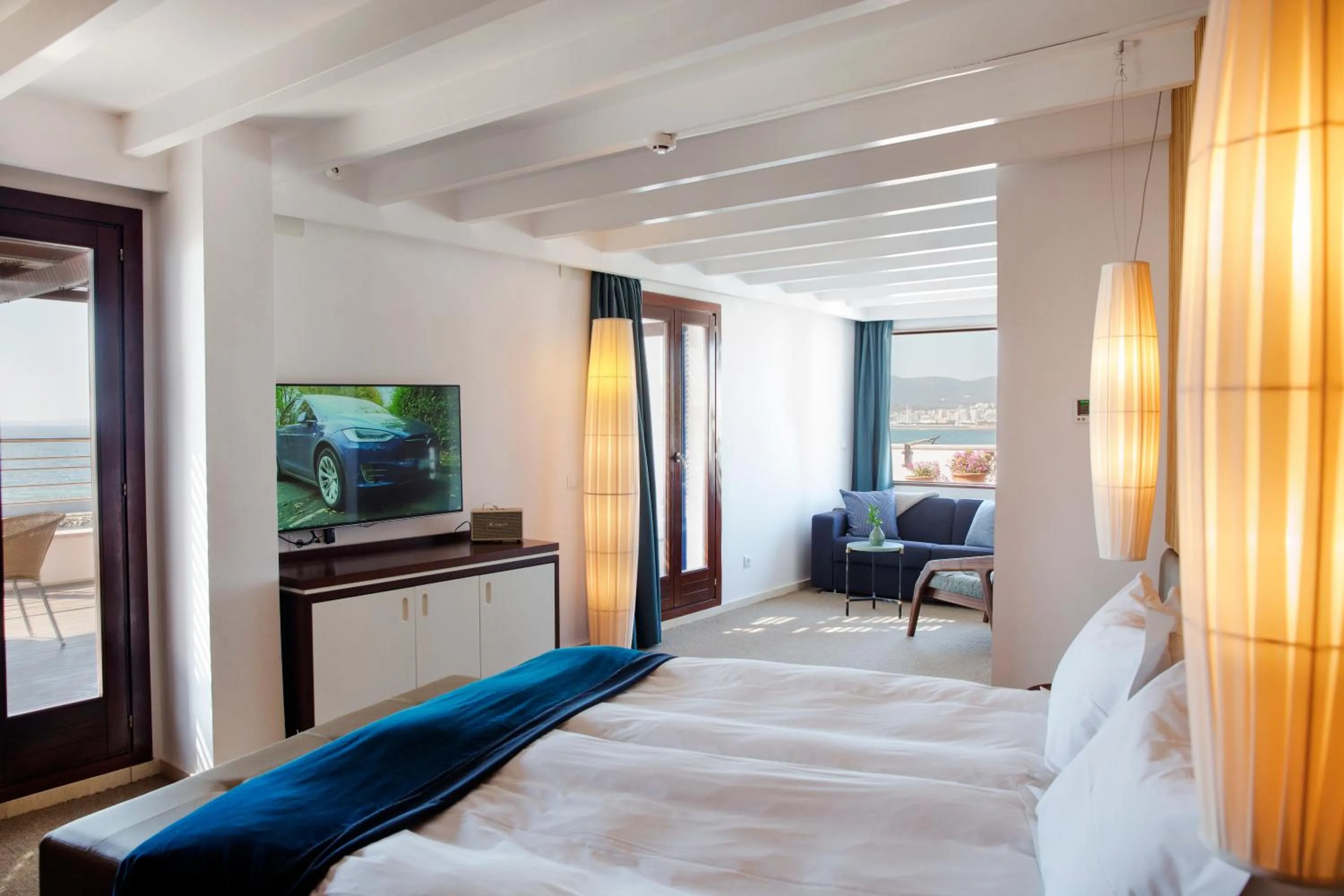 Photo of the whole room, Bed in Portixol Hotel & Restaurant