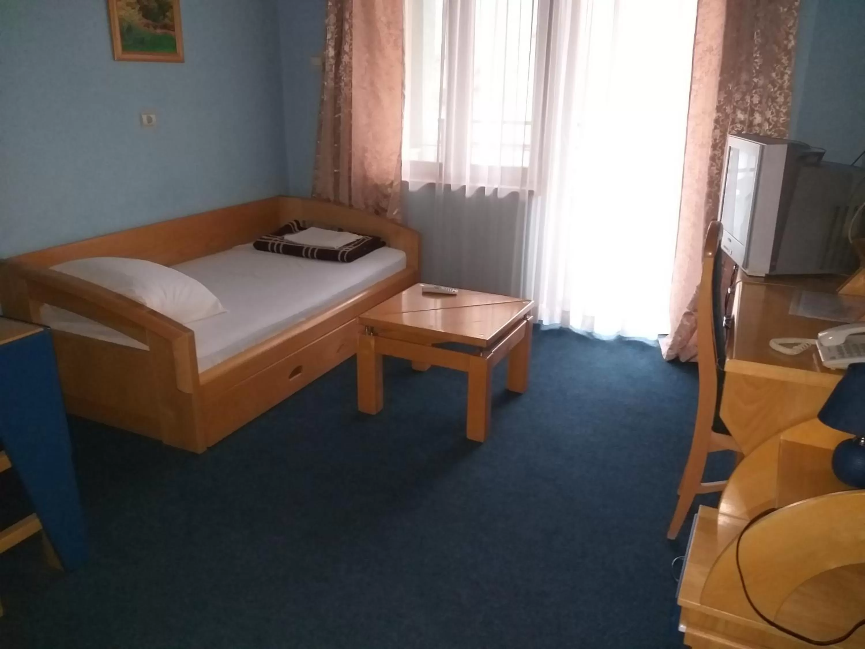 Bed in Garni Hotel Lupus