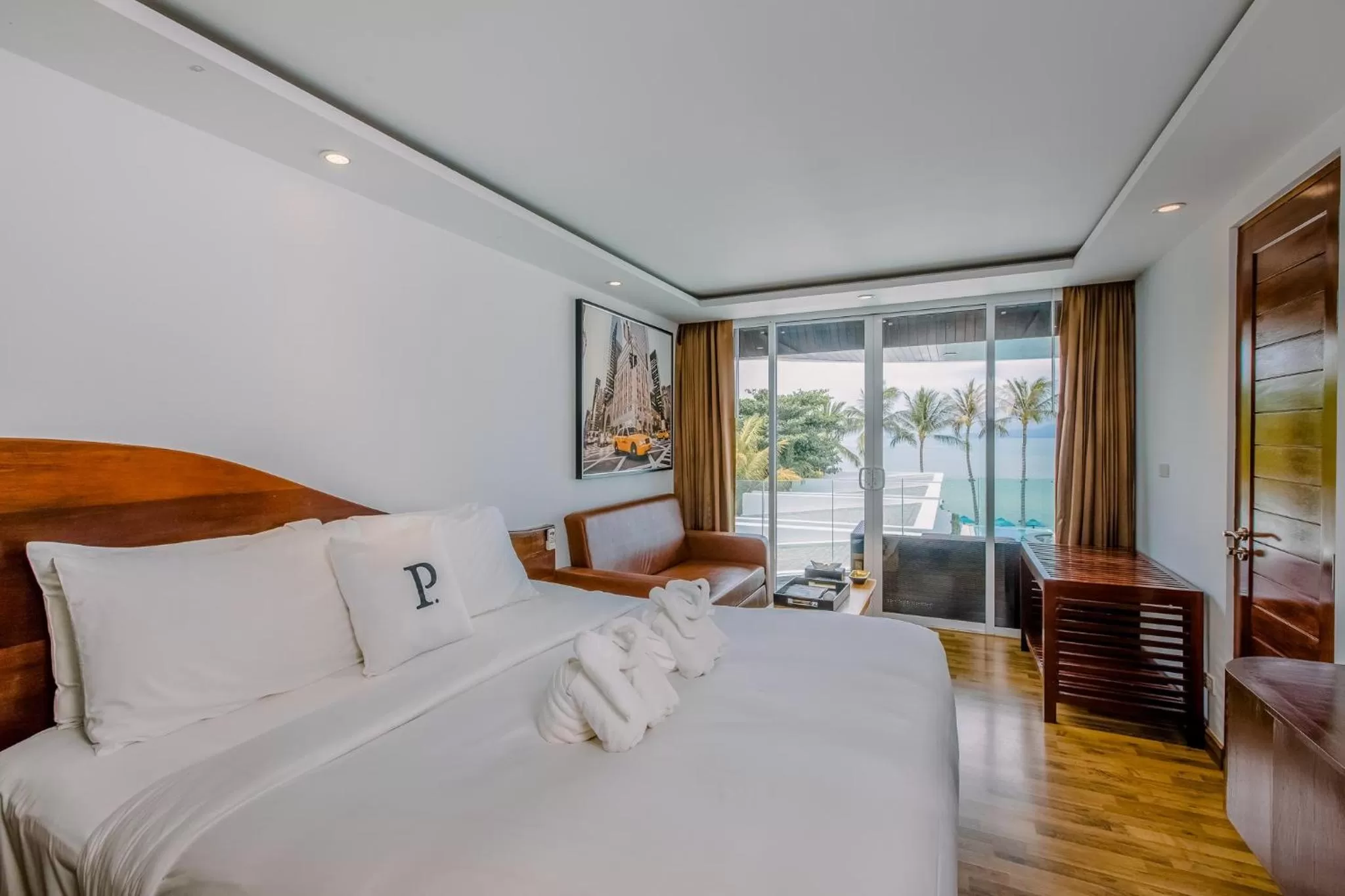 View (from property/room), Bed in The Privilege Hotel Ezra Beach Club