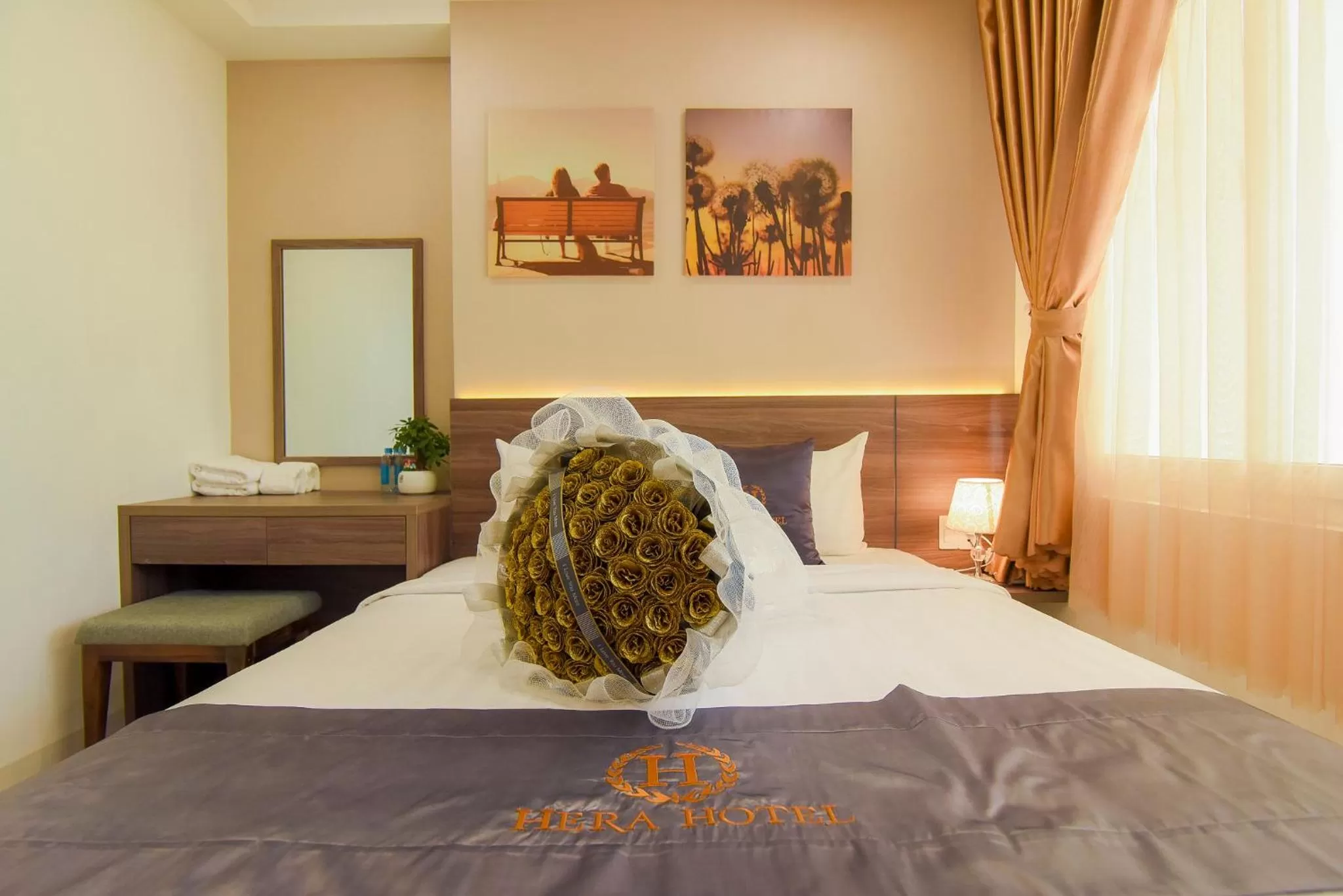 Bed in Hera Hotel Airport