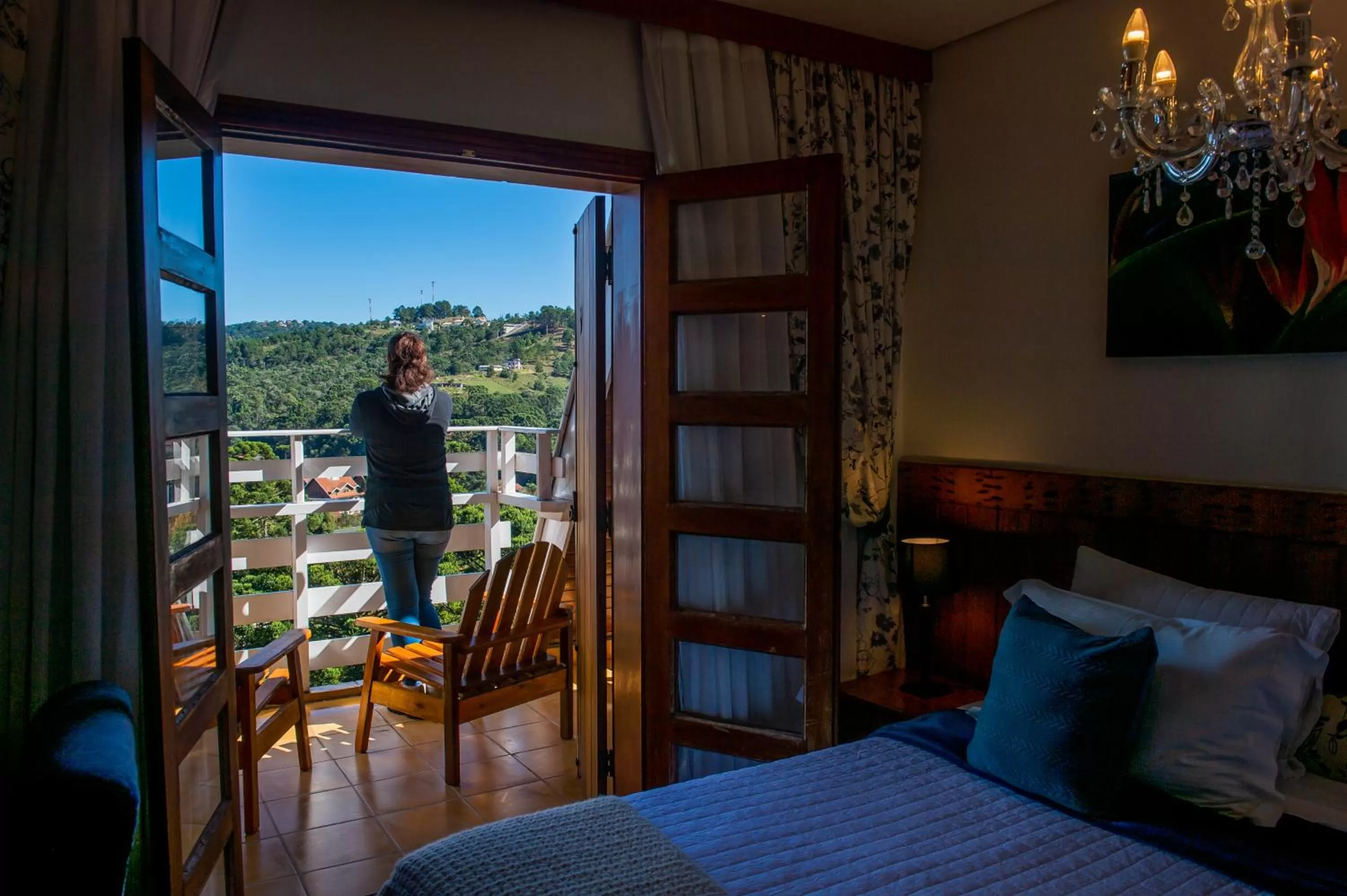 TV and multimedia in Pousada das Lavandas