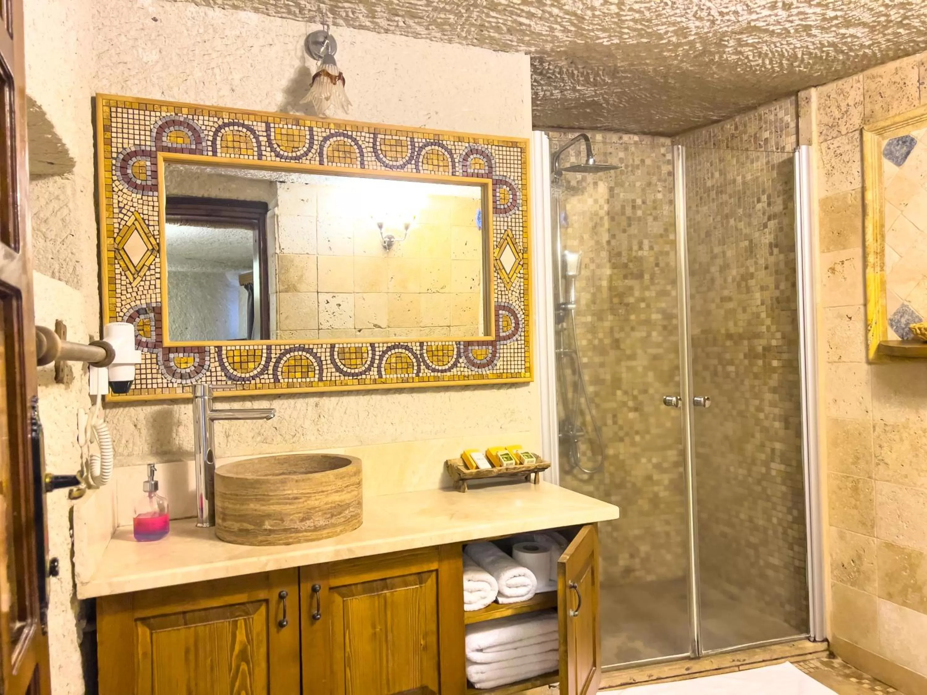 Bathroom in Local Cave House