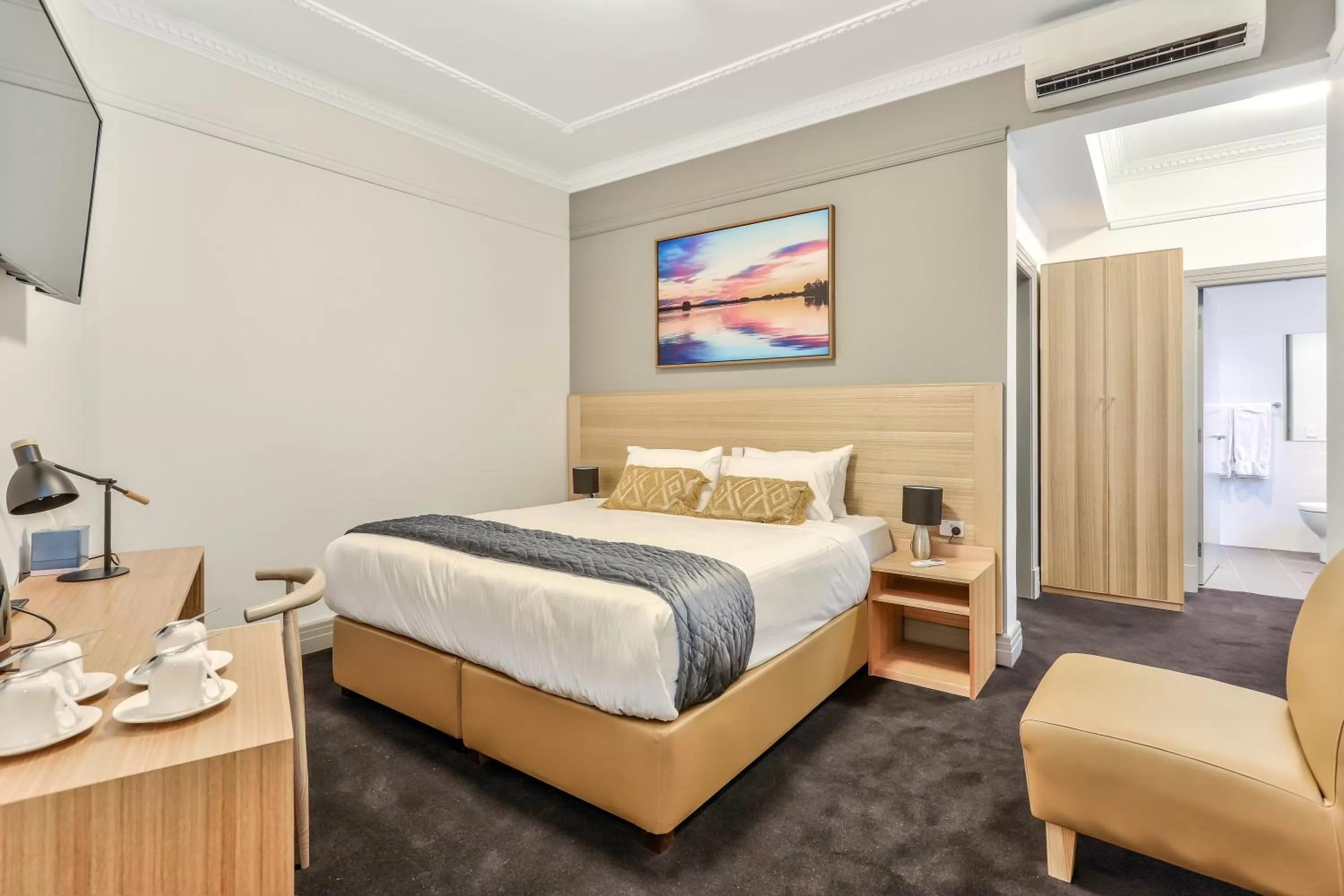 Bed in Meridian Hotel Hurstville