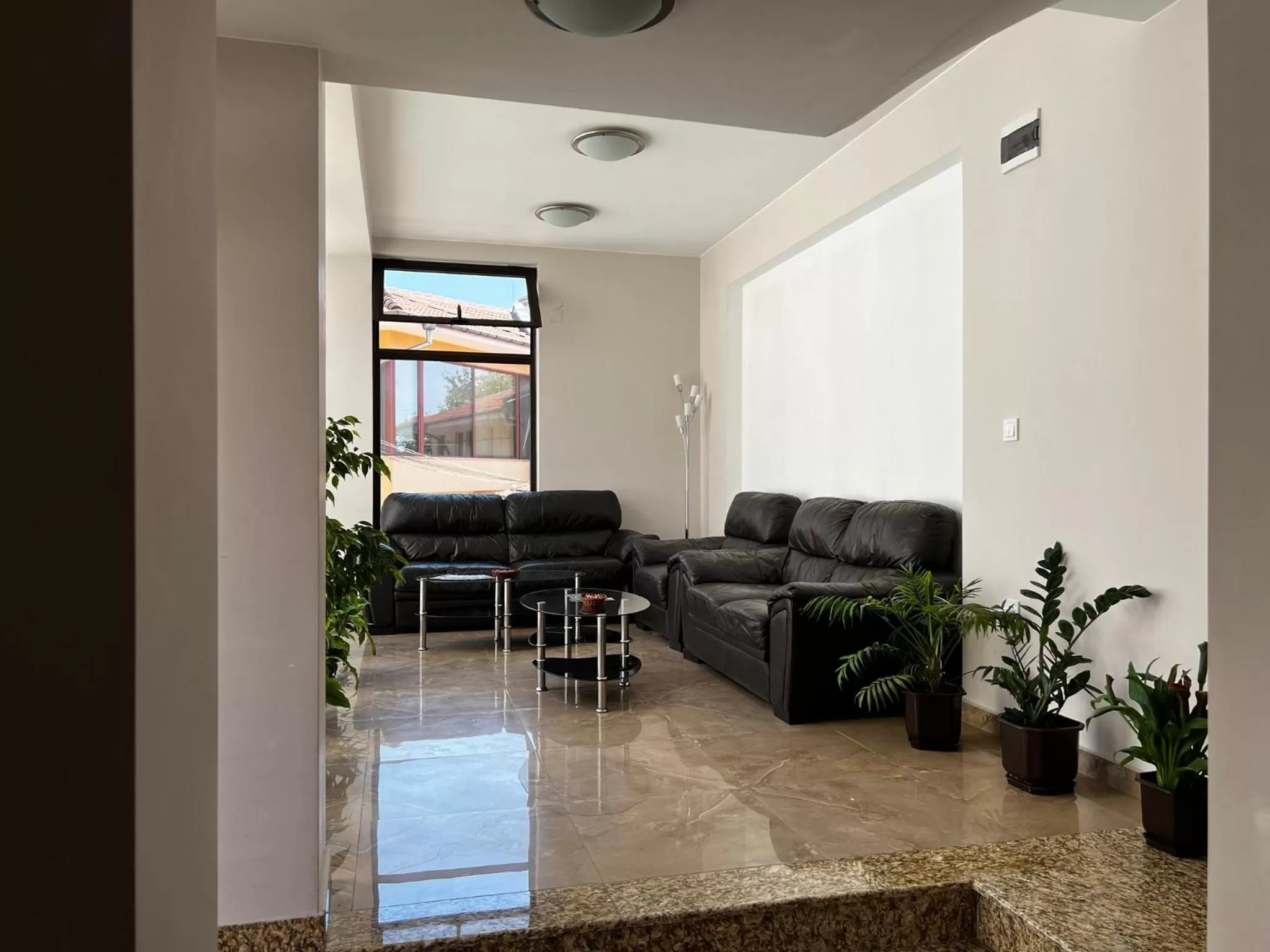 Seating area in Hotel Central