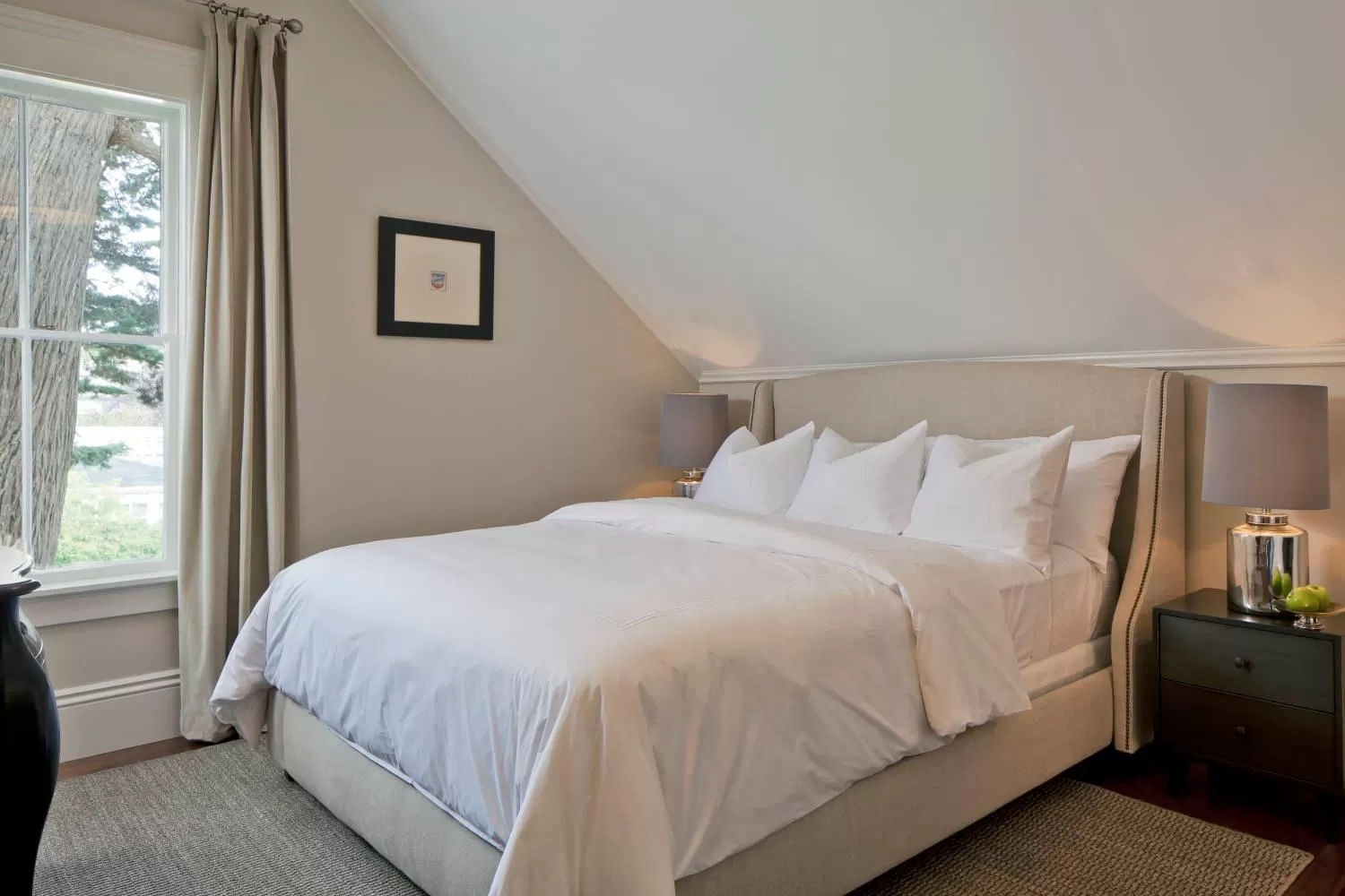 Decorative detail, Bed in Inns of Mendocino