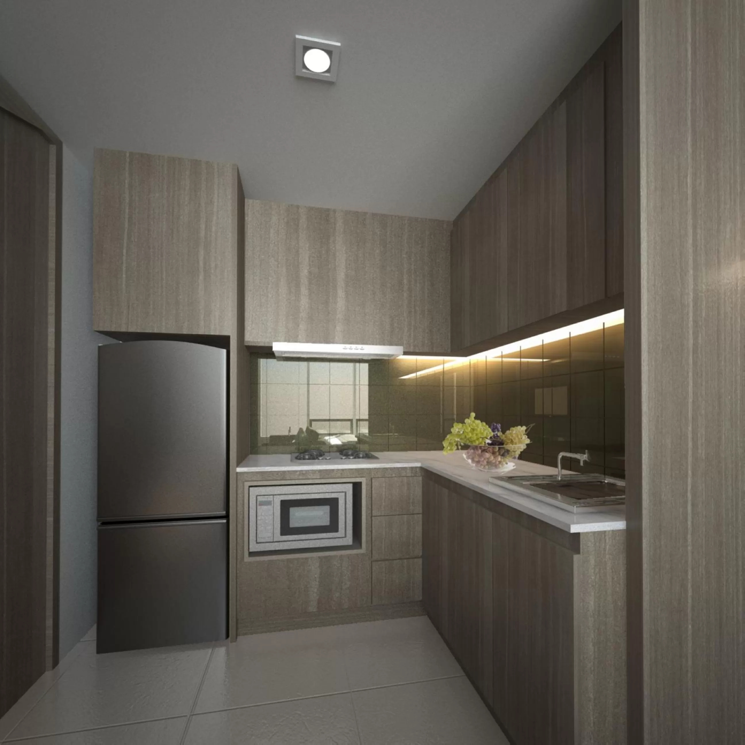 Kitchen or kitchenette in Citadines Grand Central Sri Racha