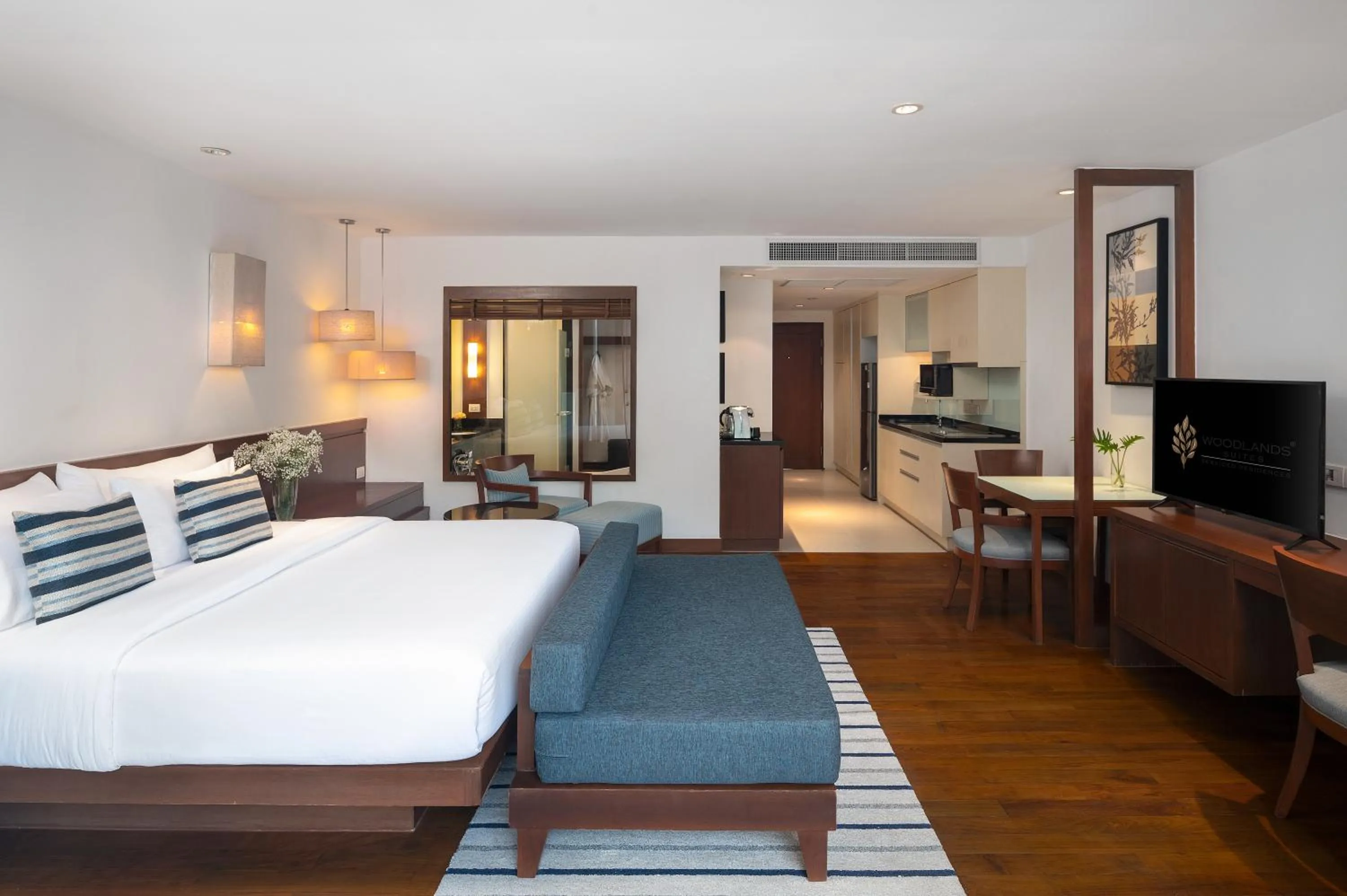 Bedroom, Bed in Woodlands Suites Serviced Residences