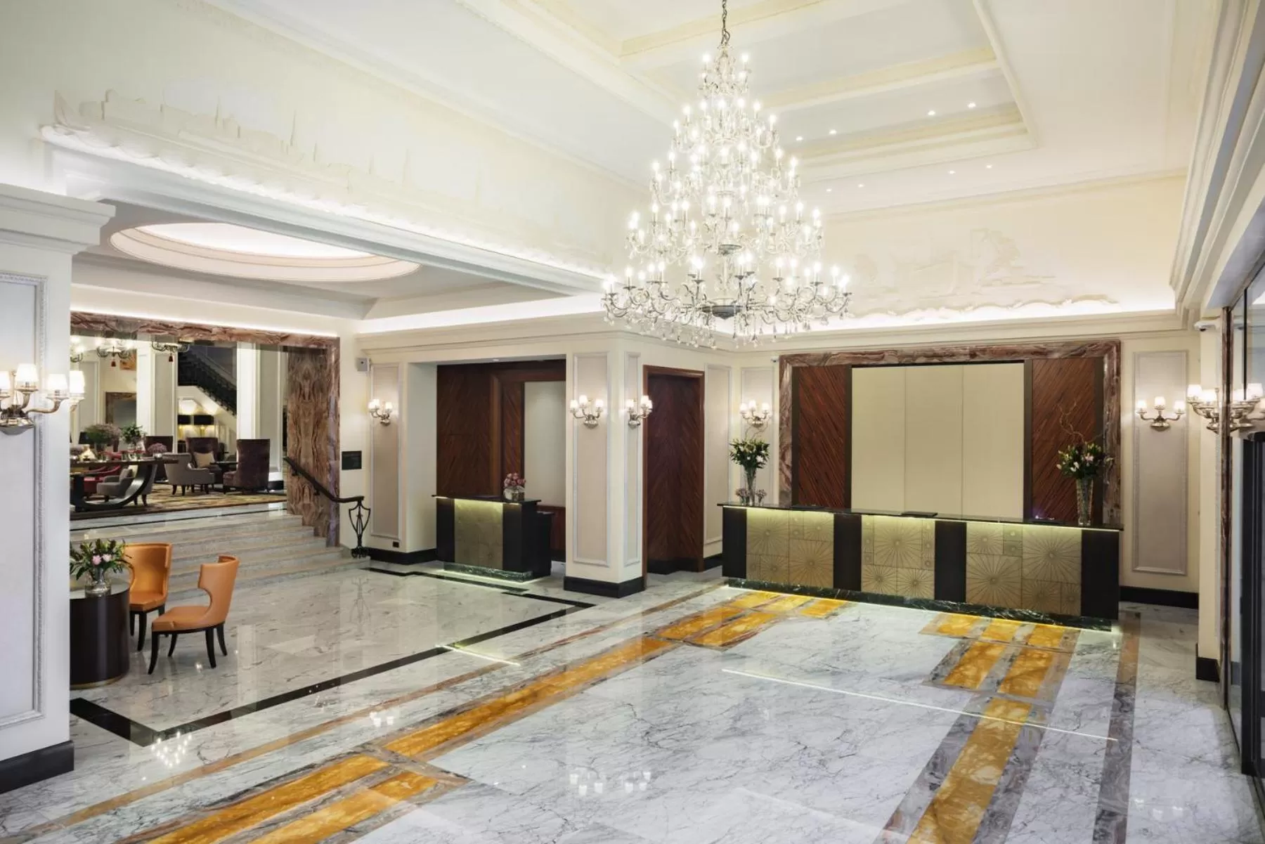 Lobby or reception in Grand Hotel Kempinski Riga