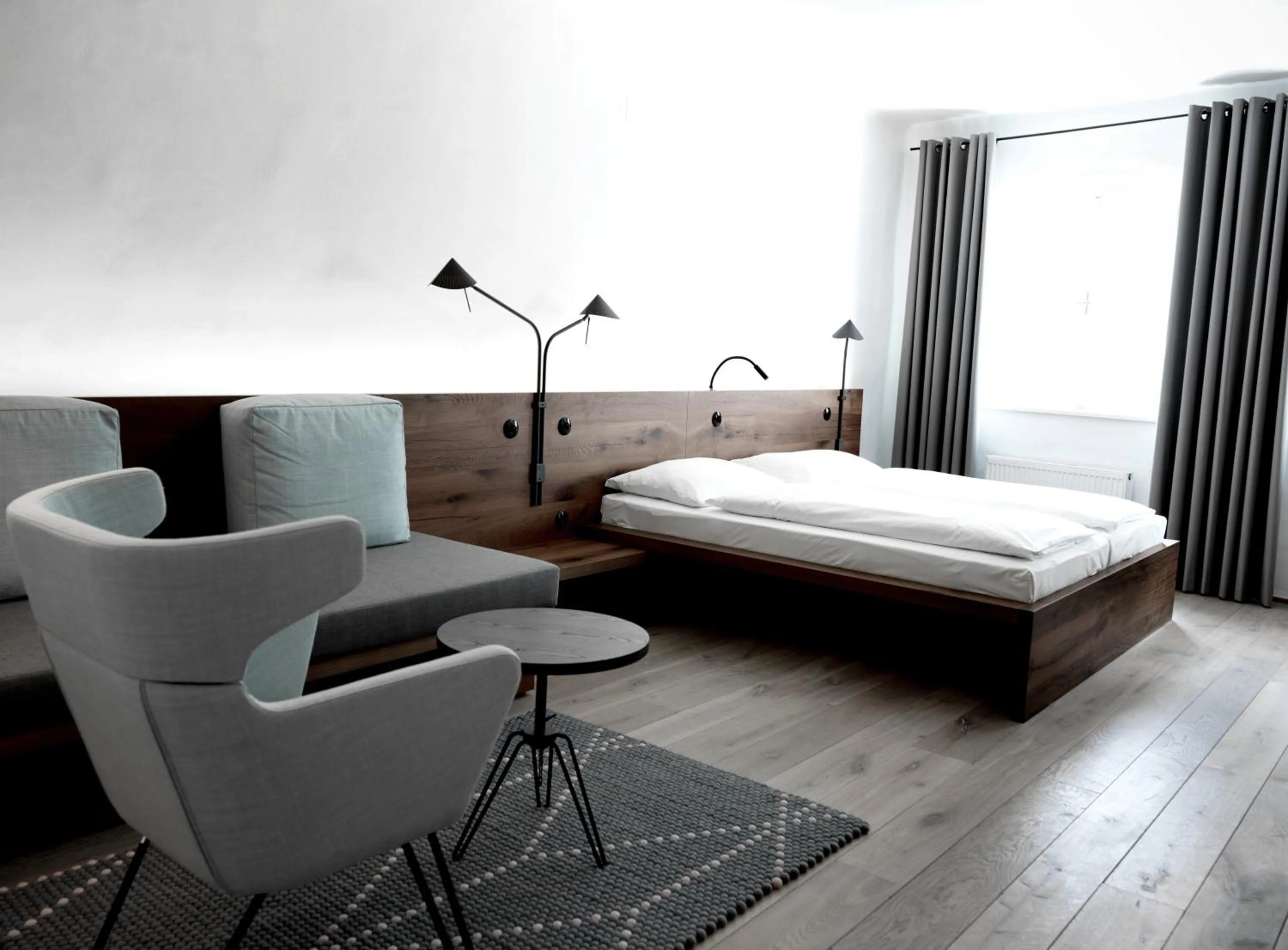 Bed in artHotel Blaue Gans