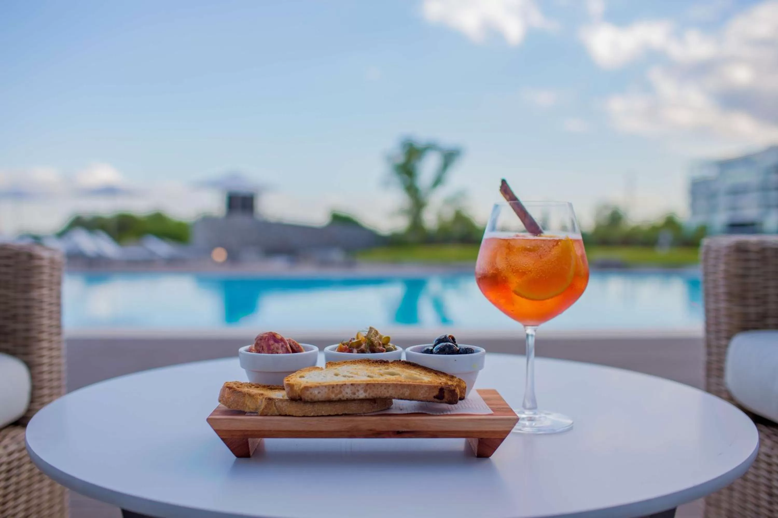 Pool view in Hilton Pilar