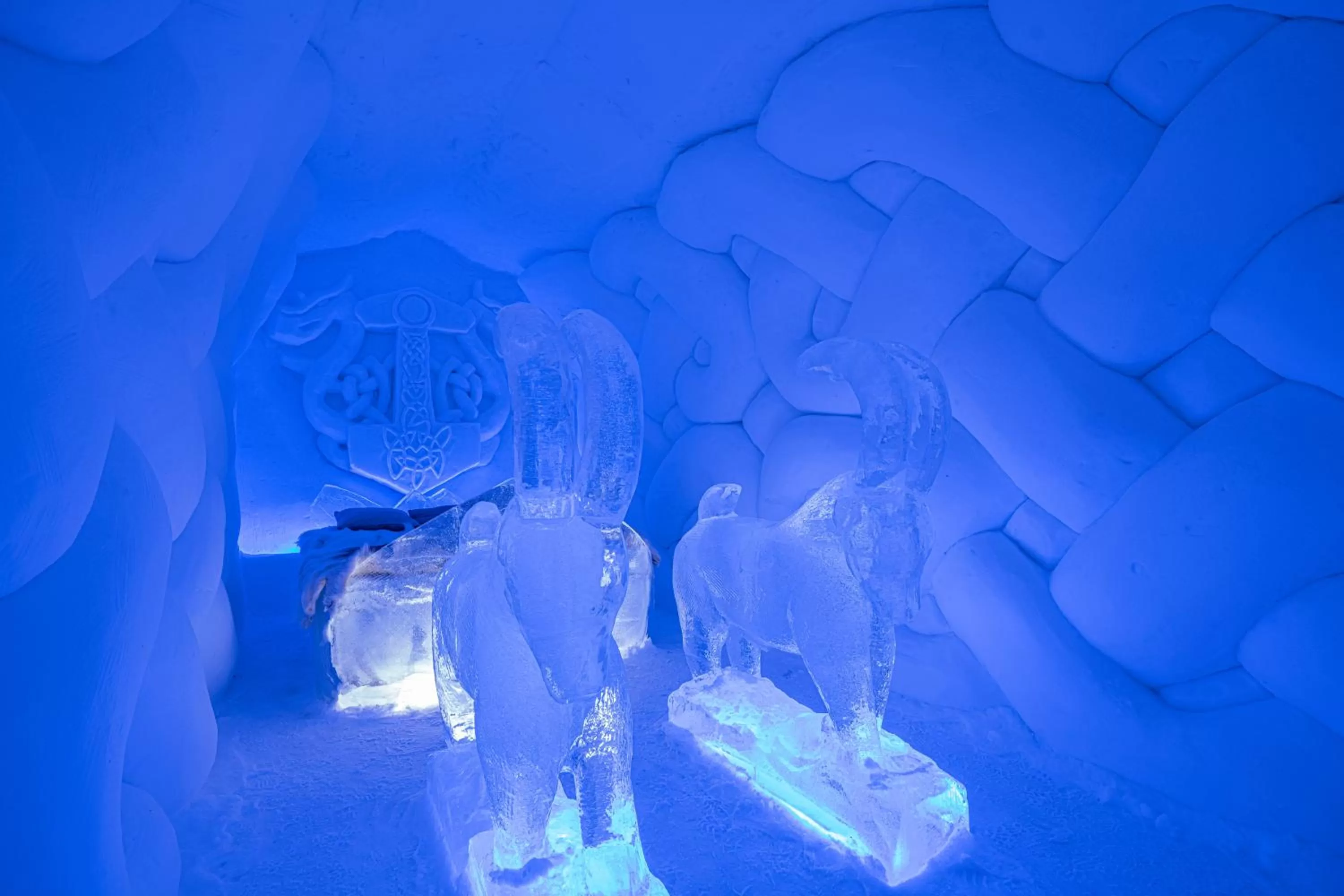 Bedroom in Sorrisniva Igloo Hotel