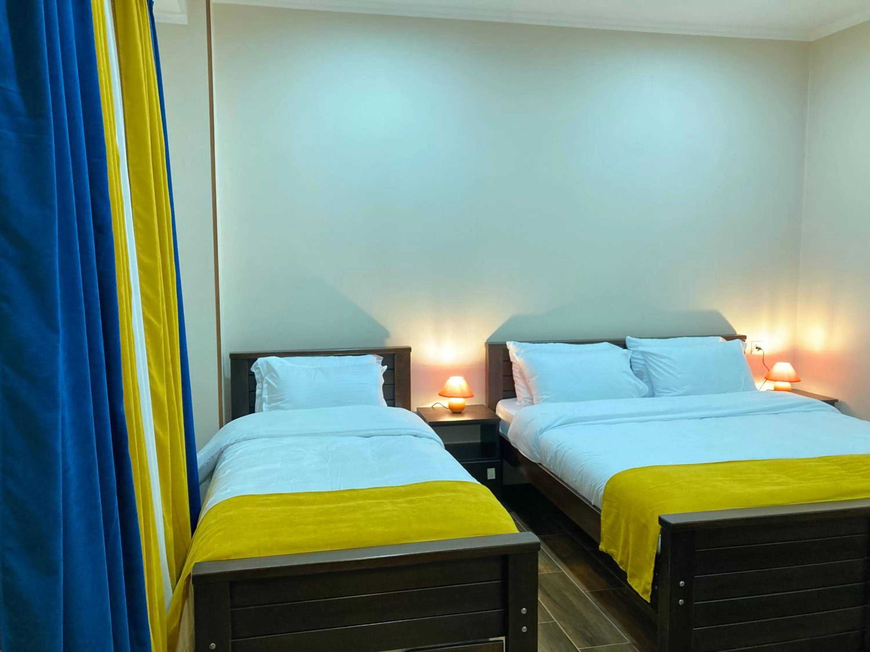 Bed in Borjomi Yellow Hotel