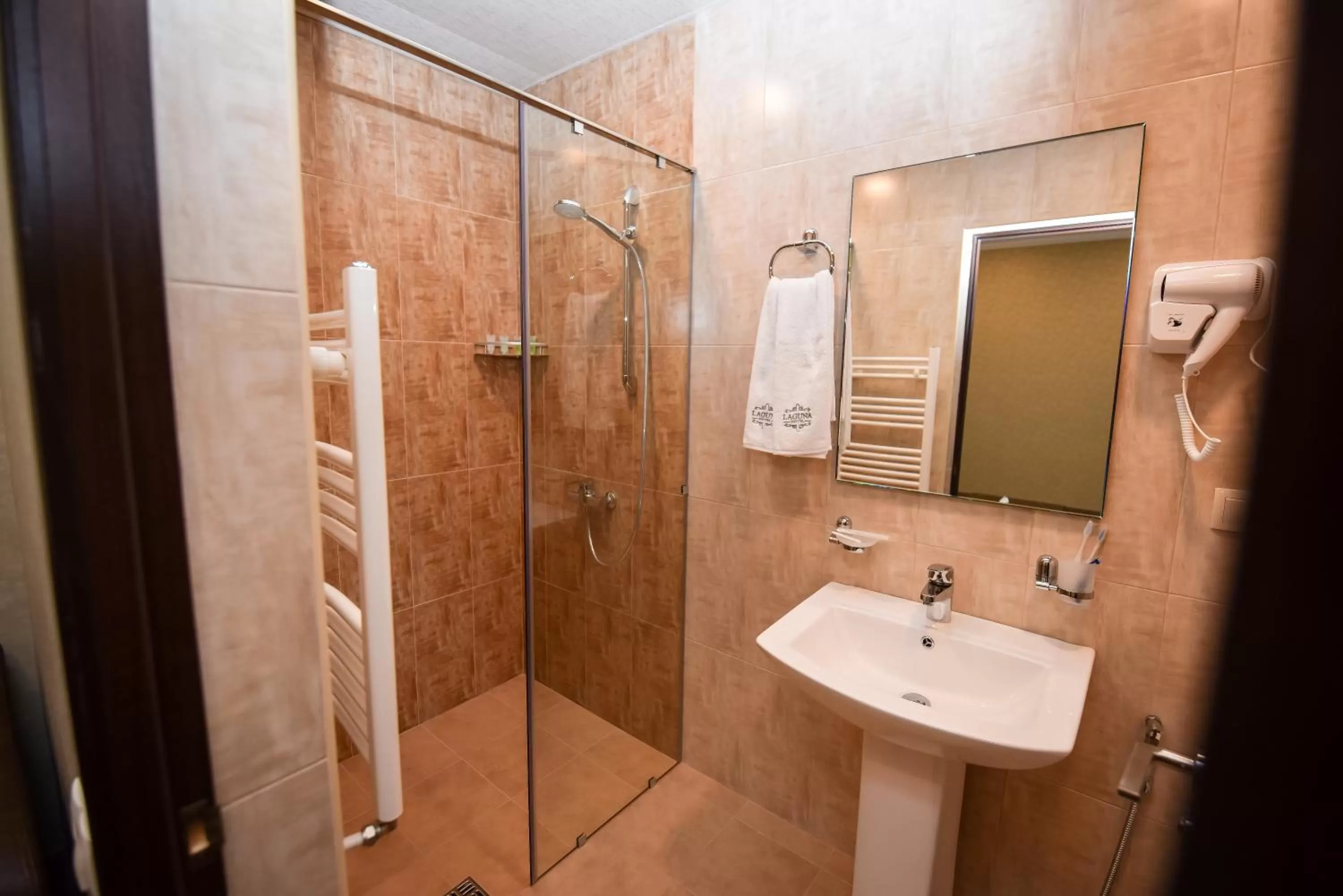 Shower, Bathroom in Laguna Hotel