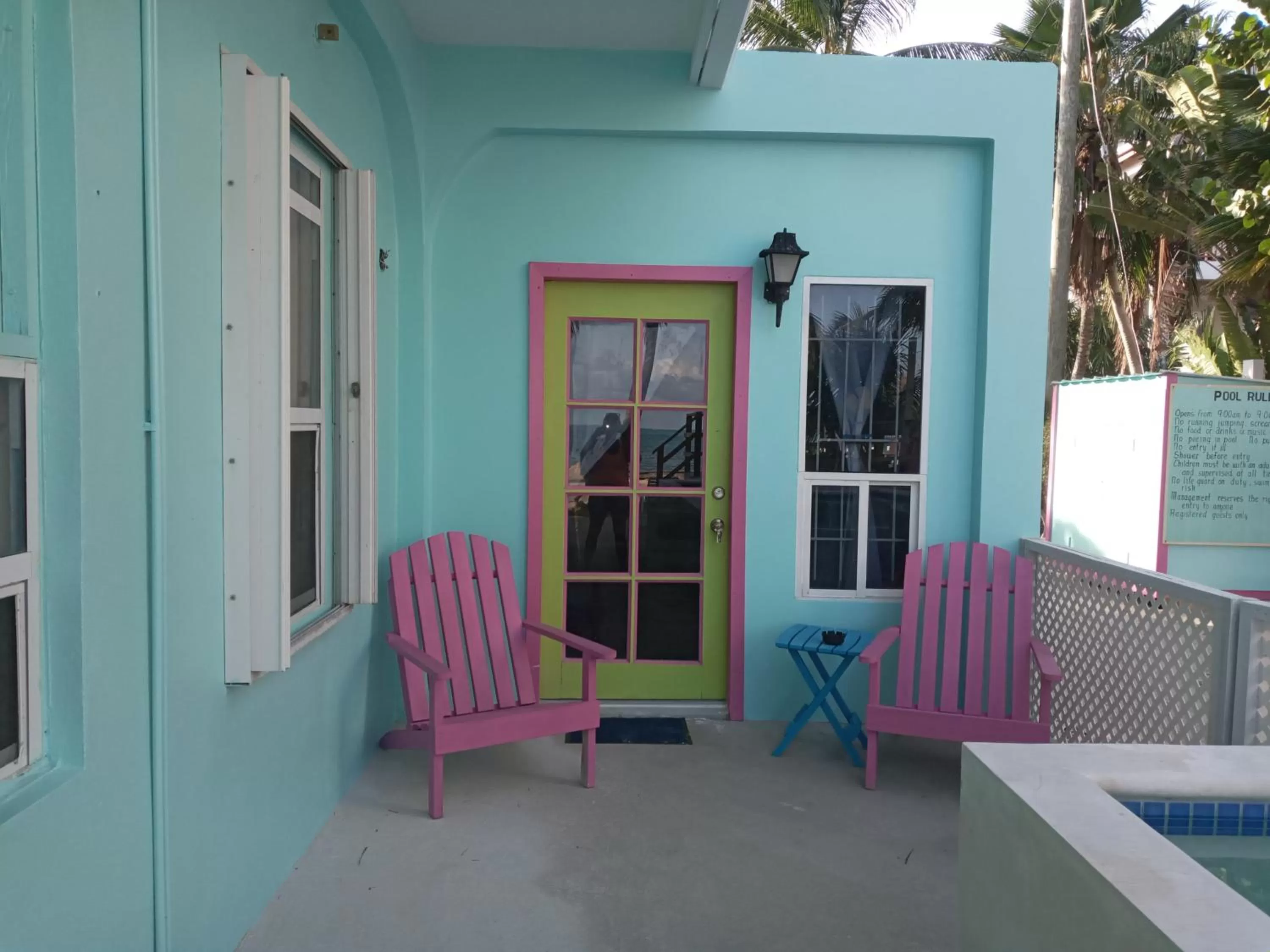 Patio in Barefoot Beach Belize