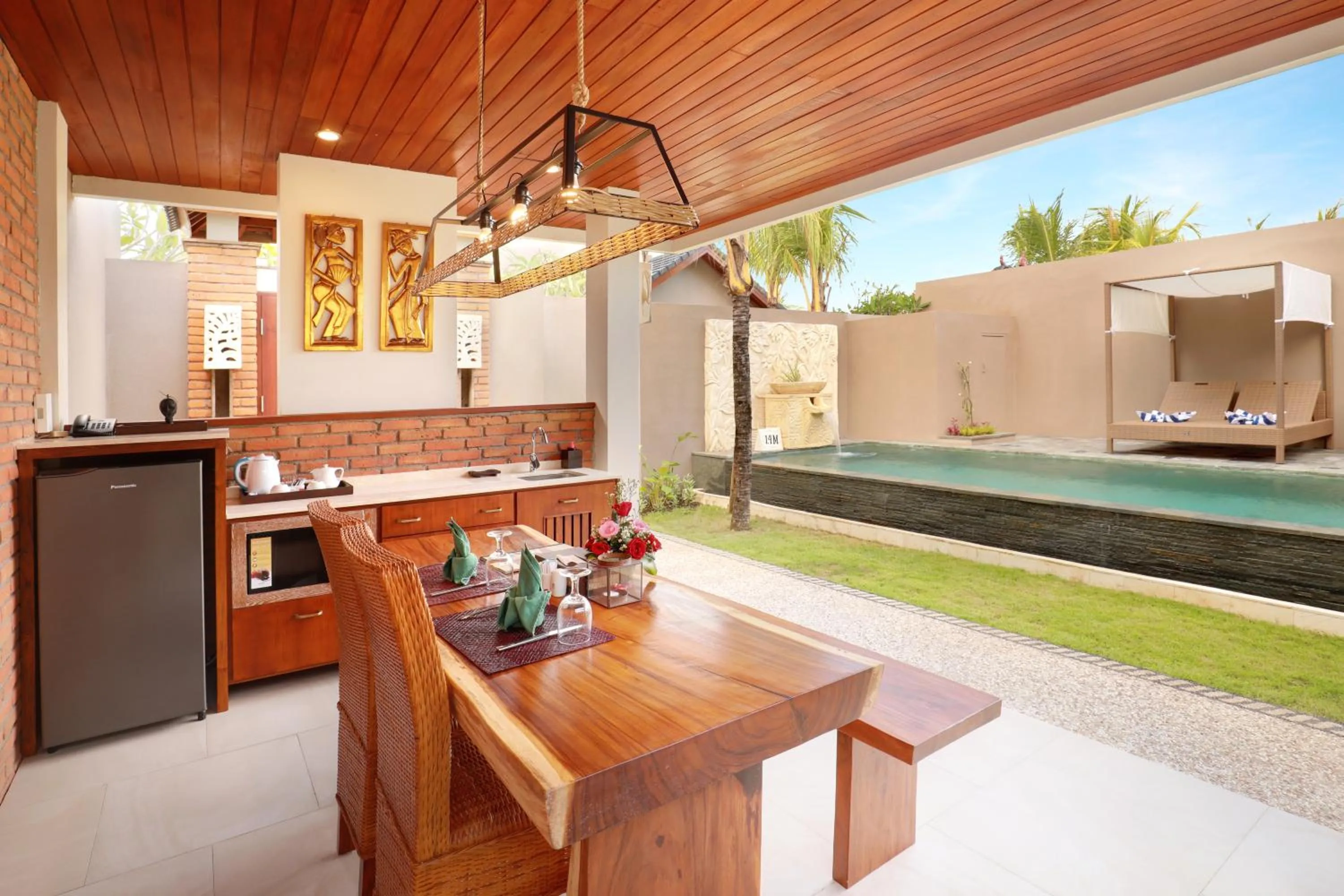 Kitchen or kitchenette in Lumbini Luxury Villas and Spa