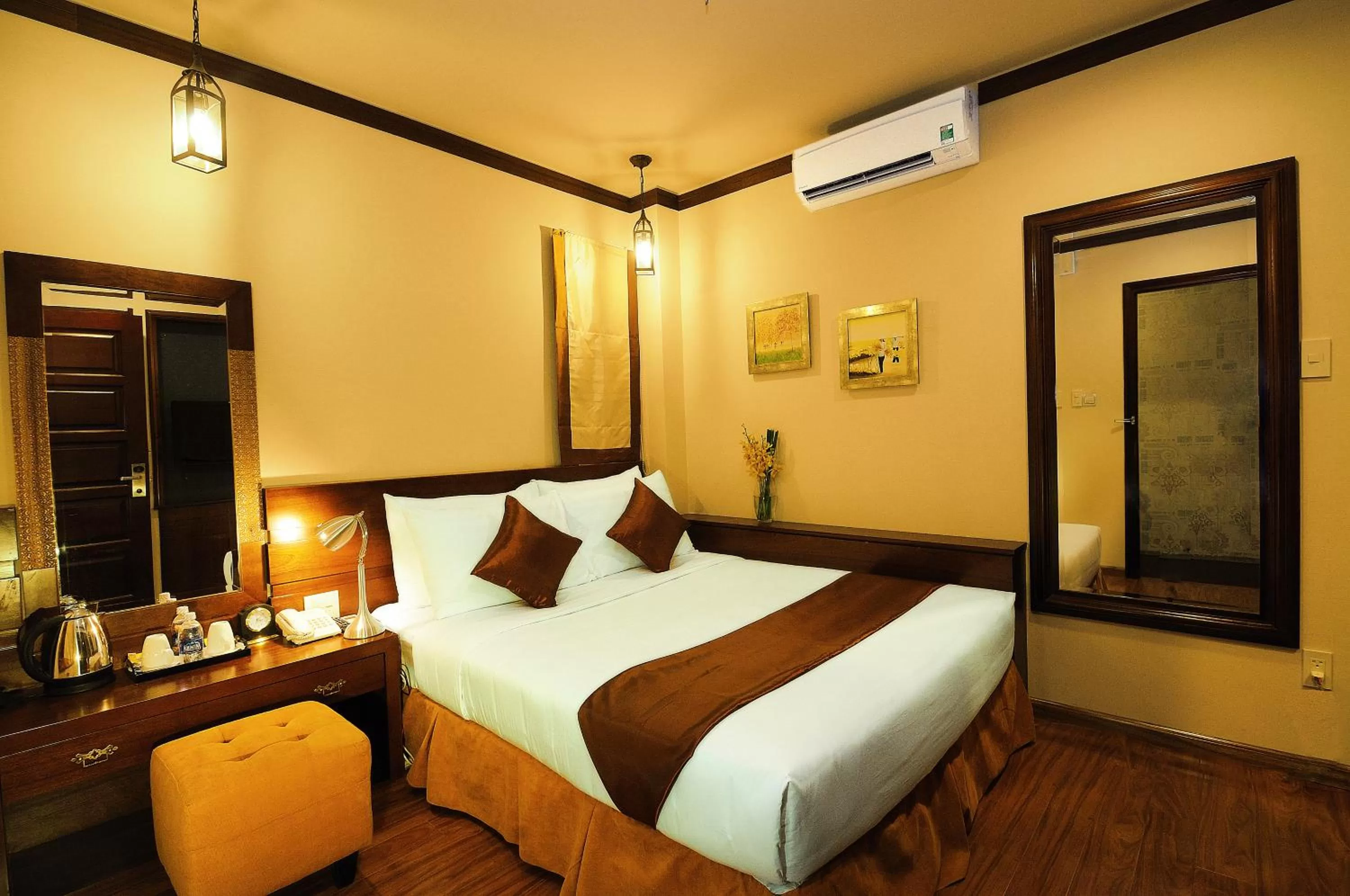 Bed in Asian Ruby Boutique Hotel Bùi Thị Xuân