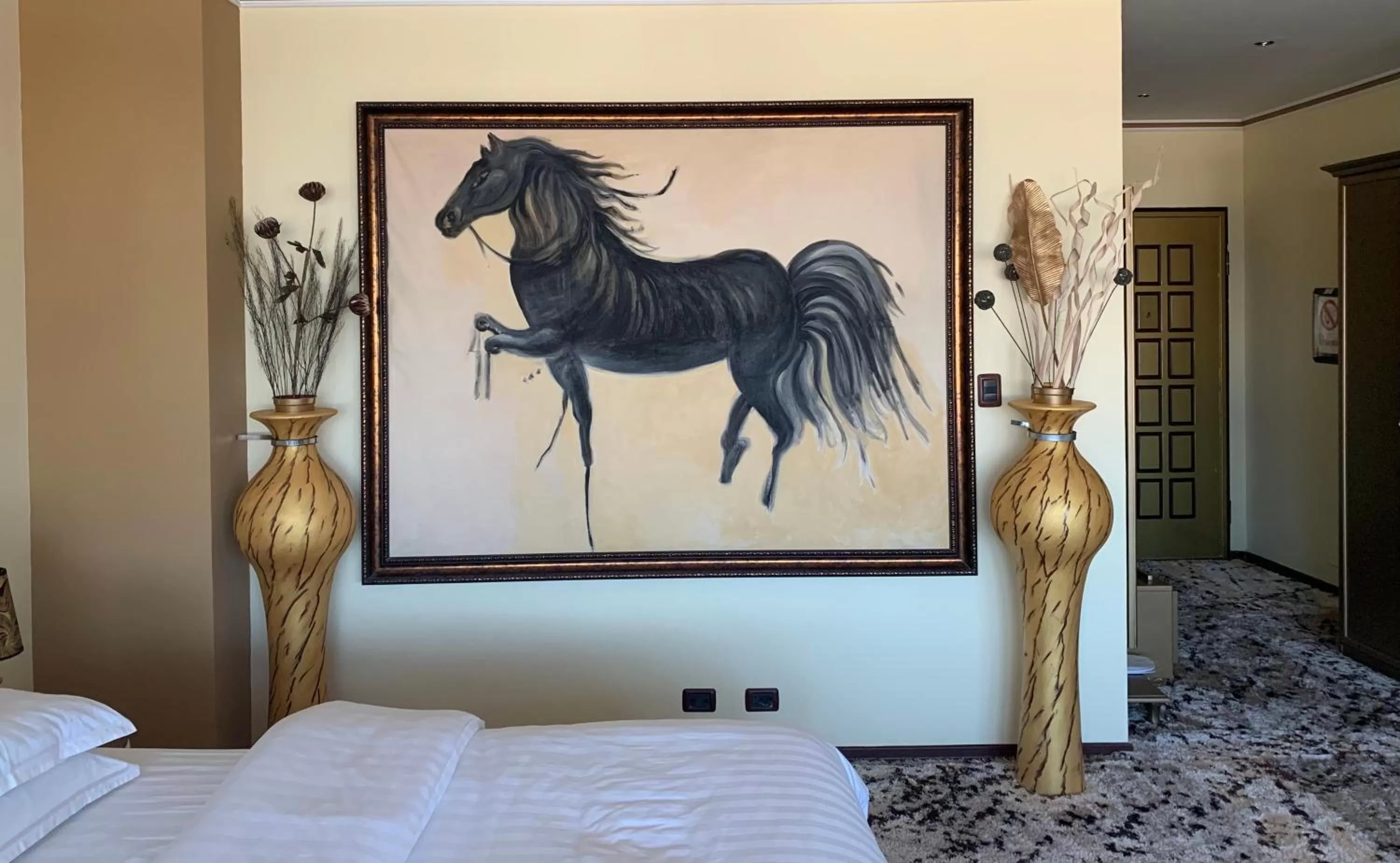 Bed in Hotel Rosa Blu