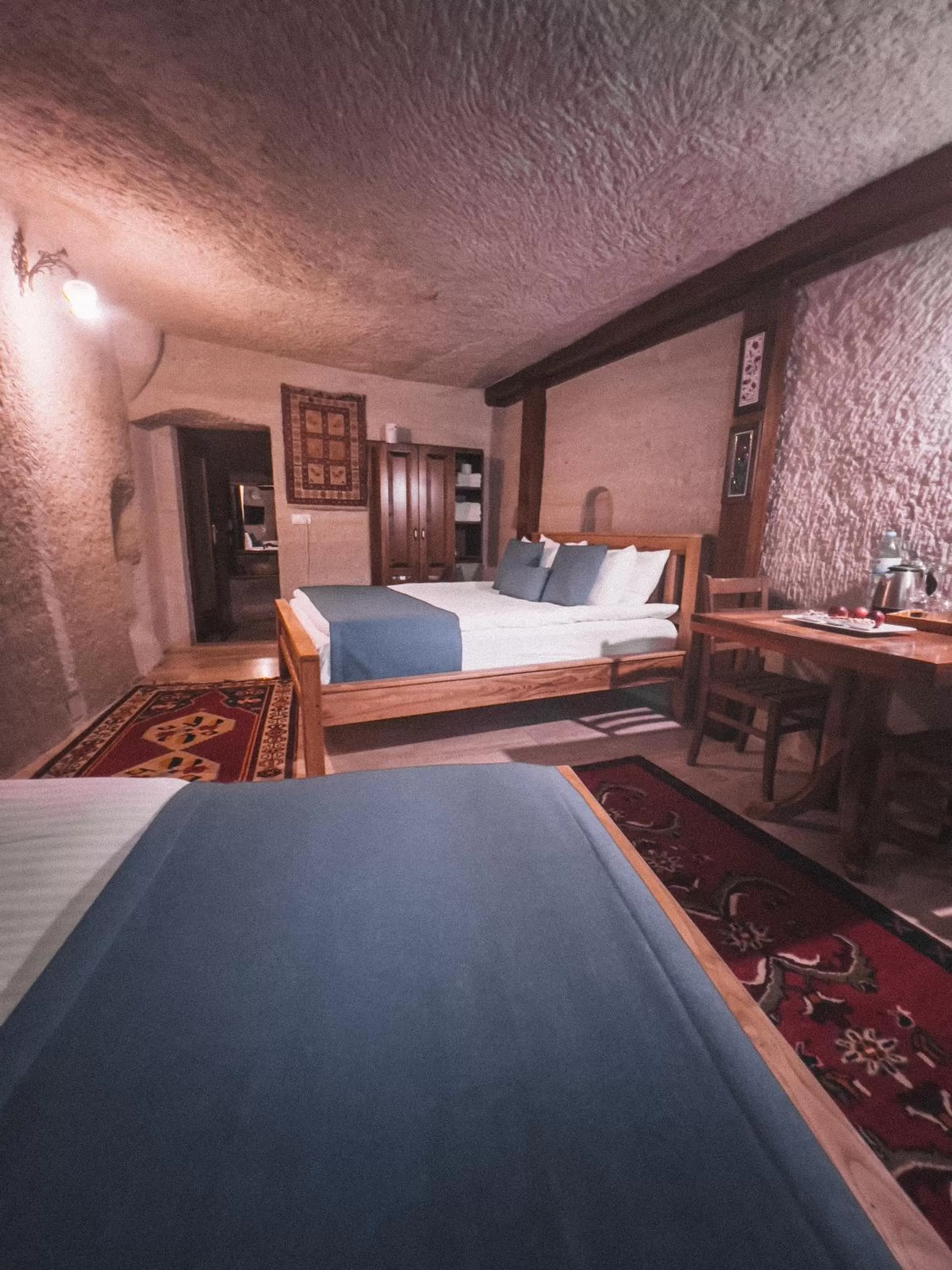 View (from property/room), Bed in Local Cave House