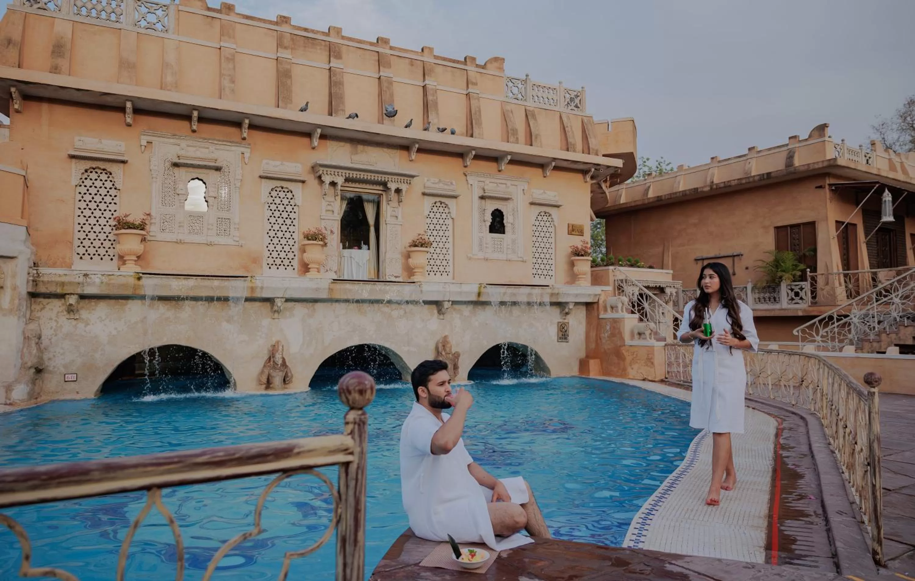 Swimming pool in Ajit Bhawan - A Palace Resort