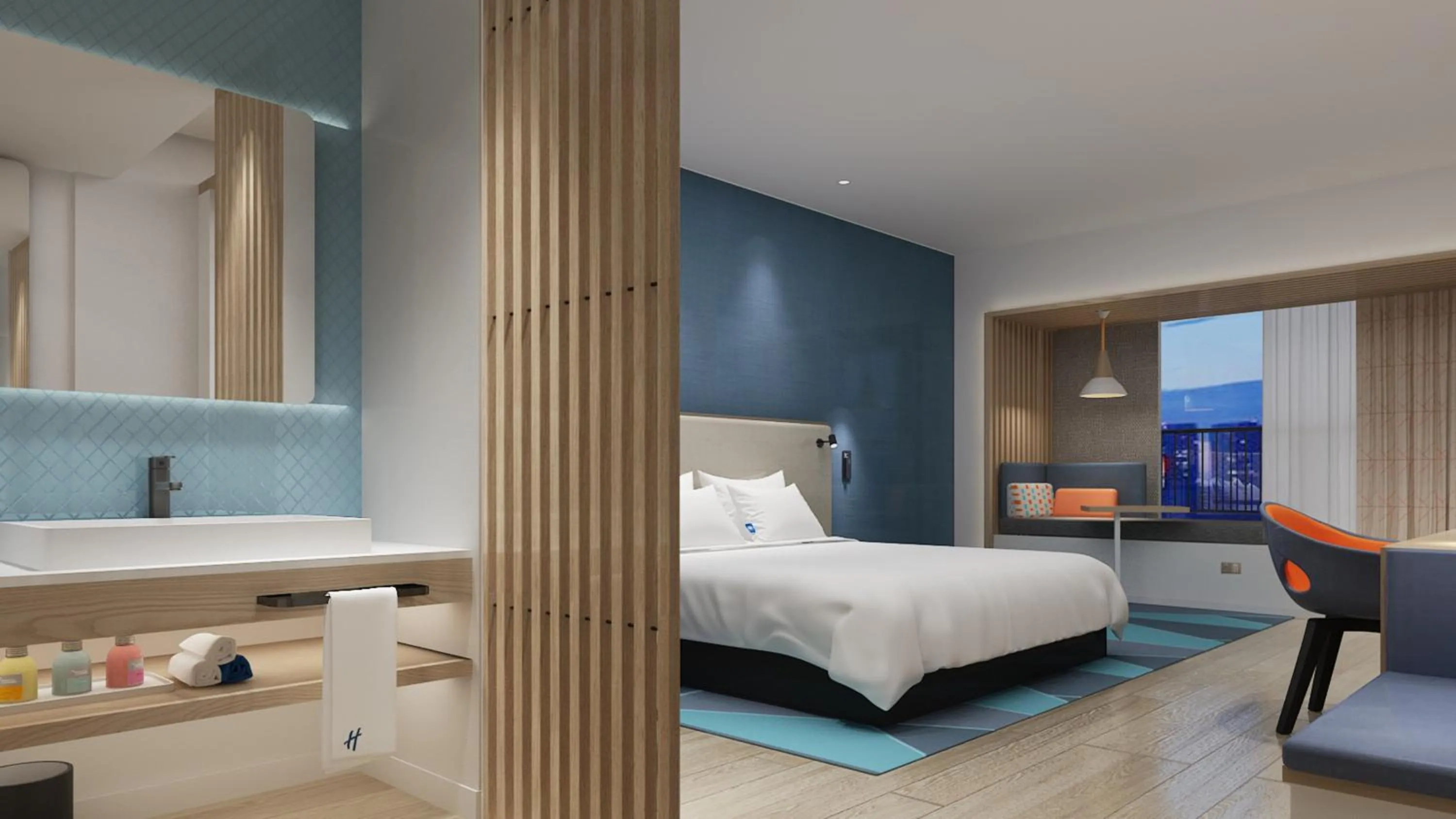 Photo of the whole room, Bed in Holiday Inn Express - Wuhan Optical Valley by IHG