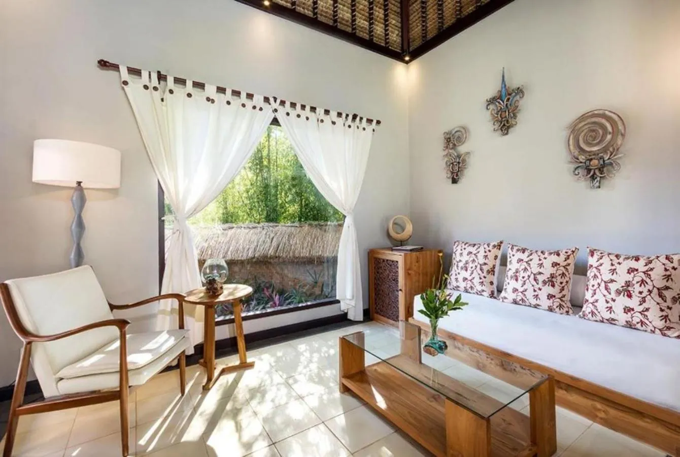 Bed in Suara Air Luxury Villa Ubud