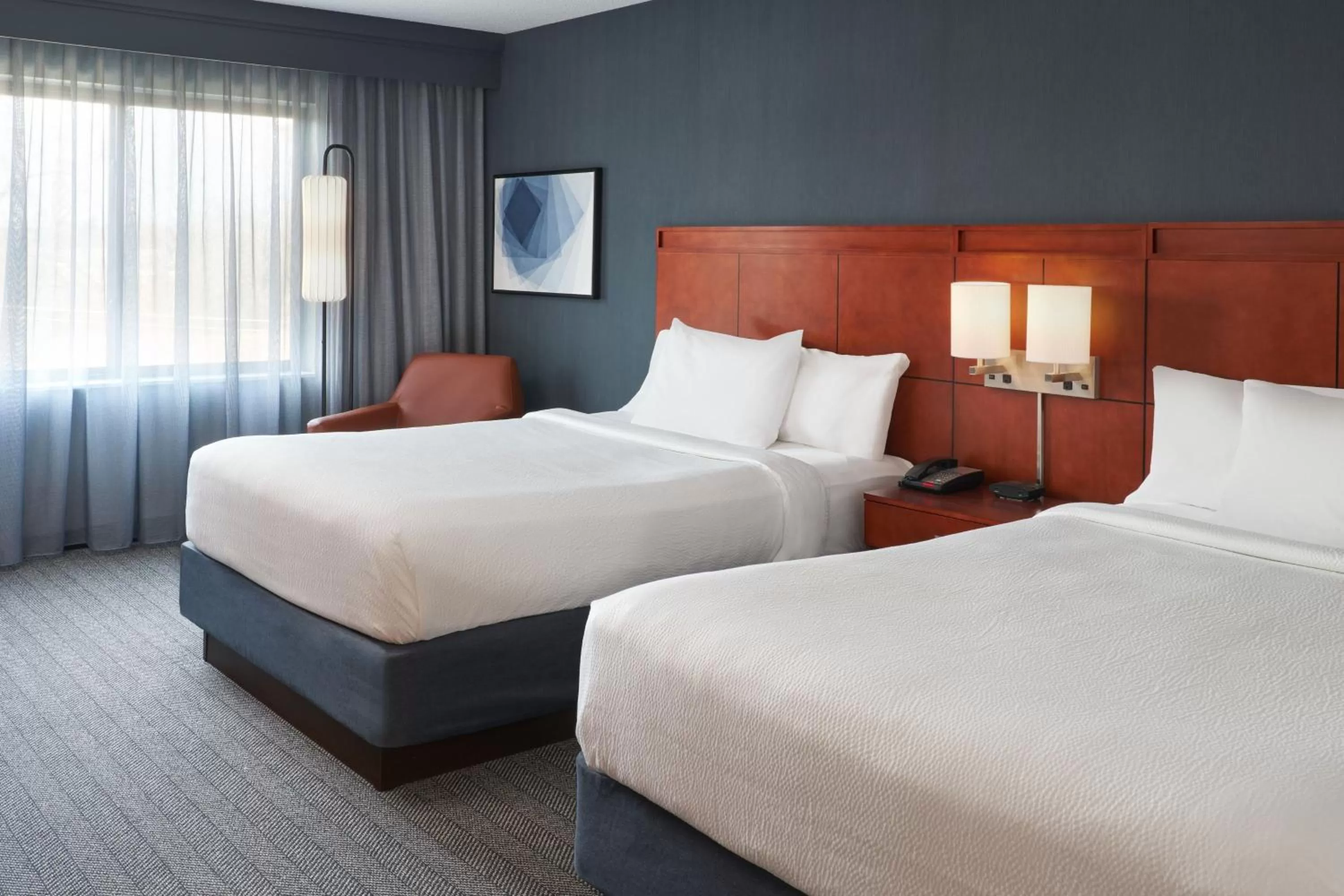 Queen Room with Two Queen Beds - Hearing Accessible in Courtyard by Marriott Glassboro Rowan University